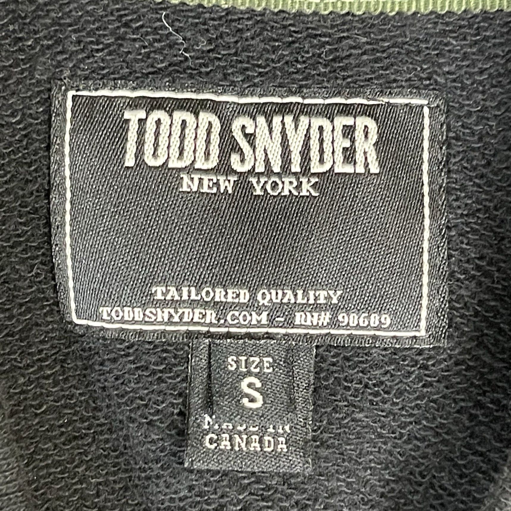 Todd Snyder Todd Snyder Jacket Mens Small Black 2014 Varsity Full Zip Casual Logo Adult Size US S / EU 44-46 / 1 - 7 Thumbnail