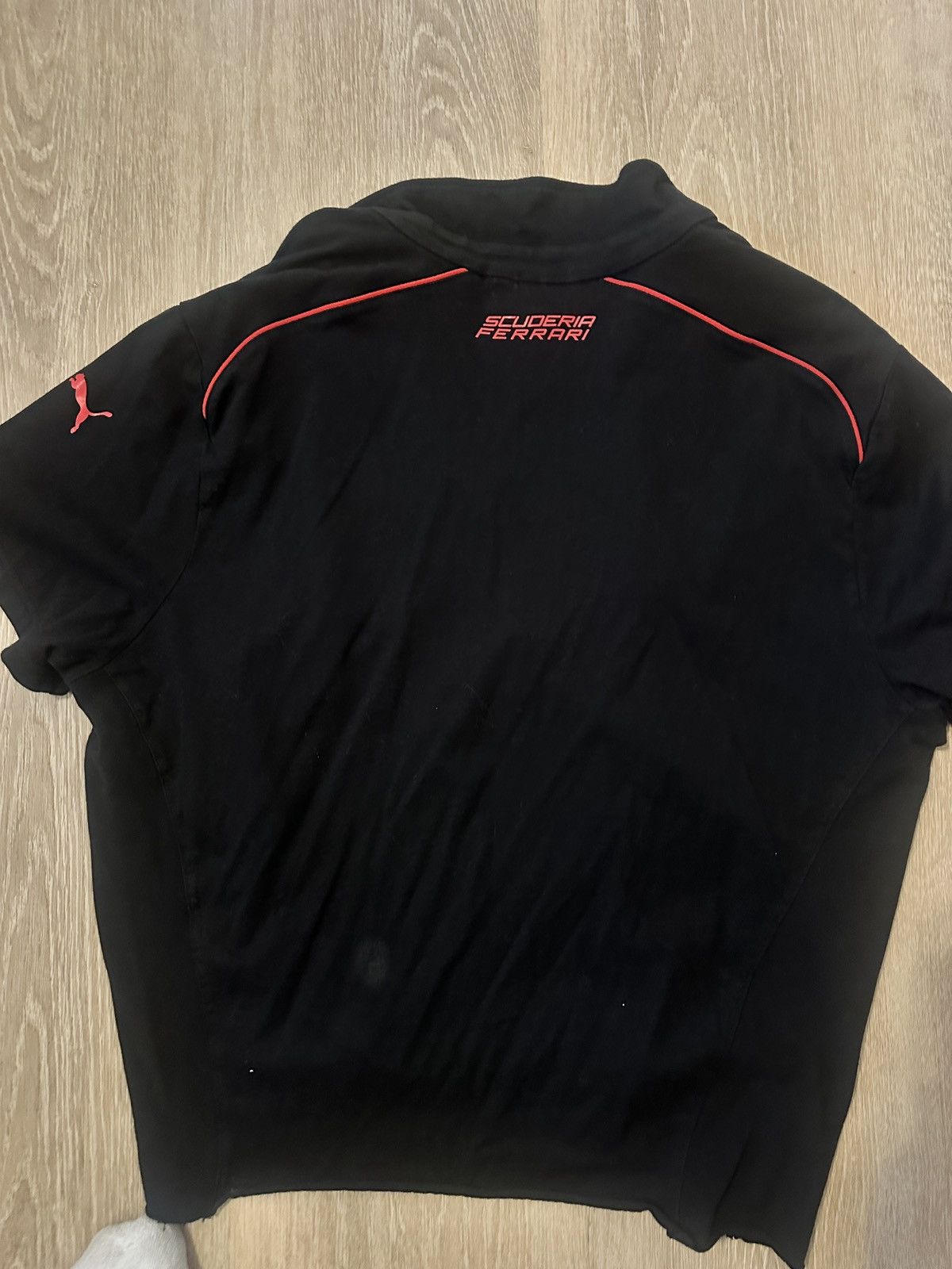 Ferrari × Puma Puma Ferrari Polo Shirt Black Logo Racing Size US L / EU 52-54 / 3 - 4 Thumbnail