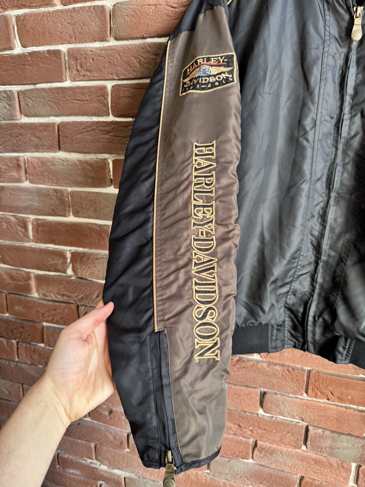 Harley Davidson Harley Davidson Vintage Racing Bomber Jacket Hype Rare Y2k Size US L / EU 52-54 / 3 - 3 Thumbnail