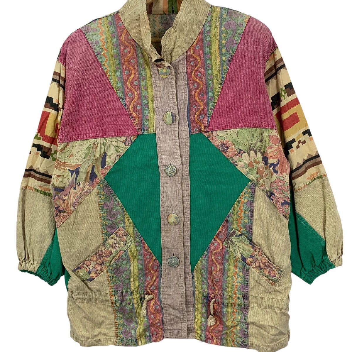 Other Vintage KOREA HIGH FASHION Patchwork Artwork Abstrack Jacket Size XL / US 12-14 / IT 48-50 - 4 Thumbnail