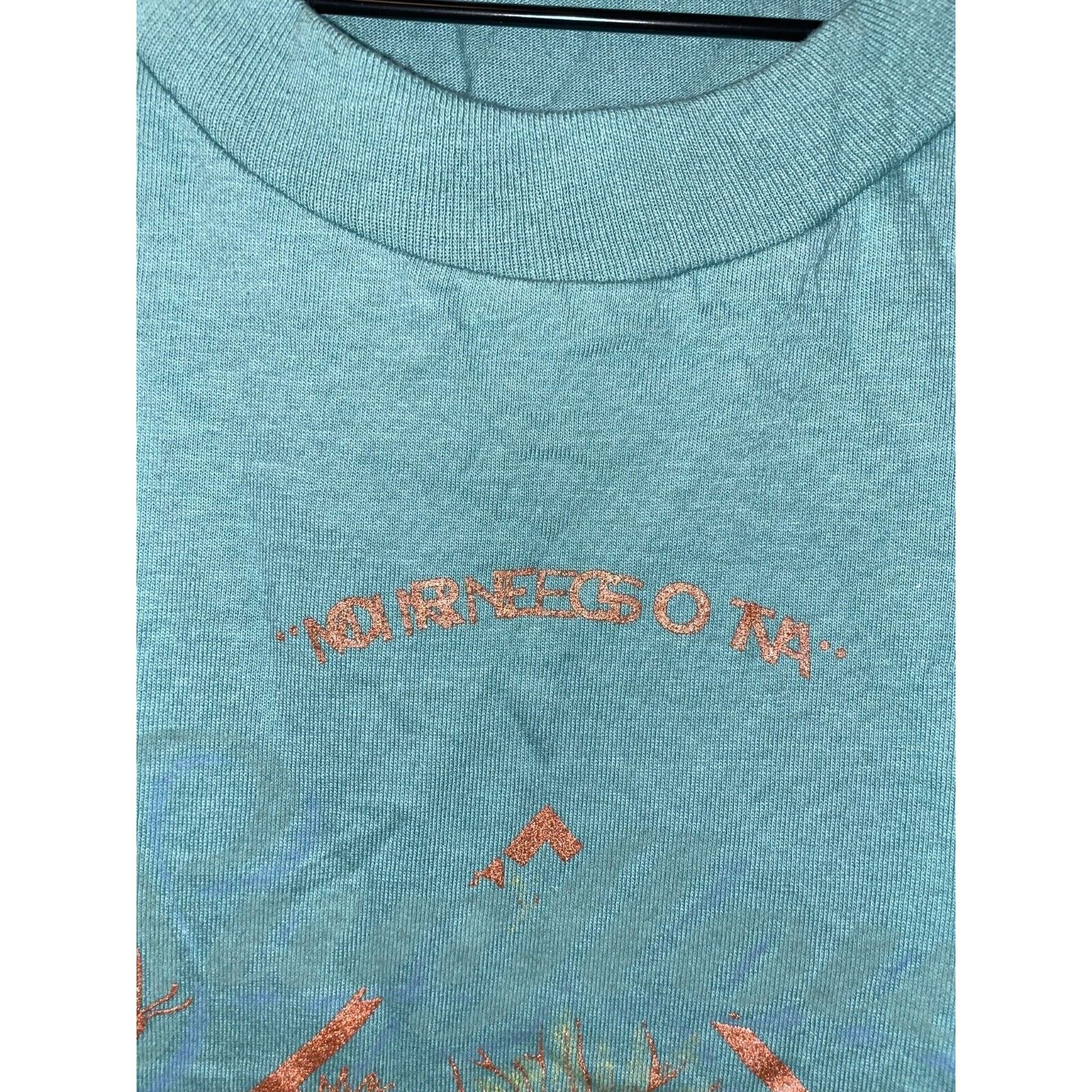 Jerzees Vintage Sunflower Shirt Flower Green Gold Tee VTG 90s Large Size US L / EU 52-54 / 3 - 3 Thumbnail