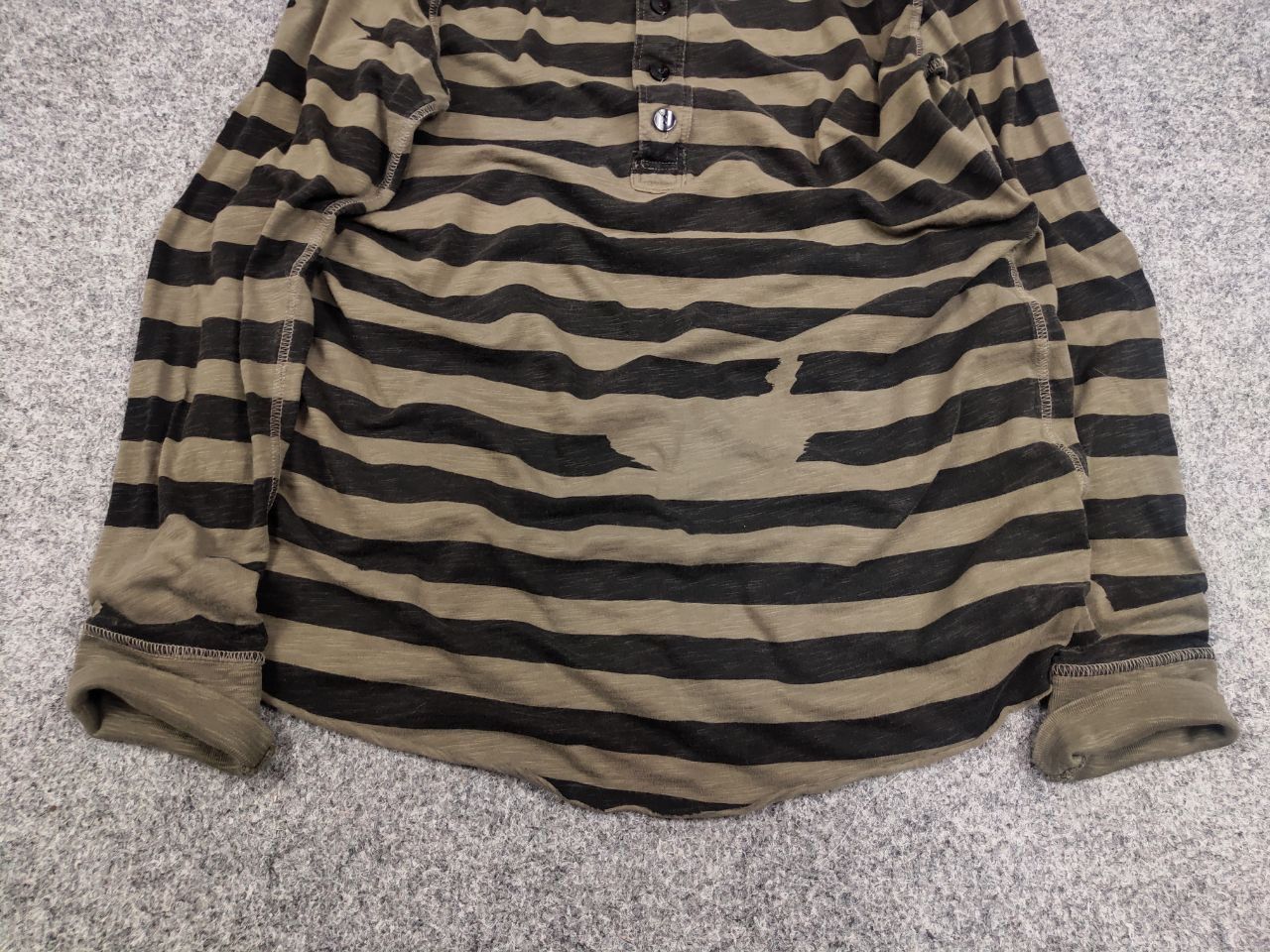 Levi's Vintage 90's Levis Engineered Military Striped Long Sleeve Size US M / EU 48-50 / 2 - 9 Thumbnail