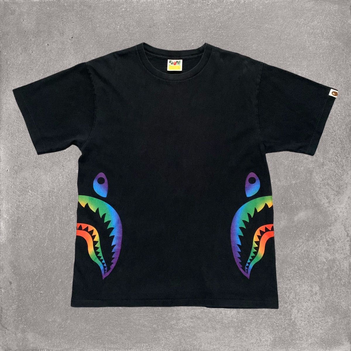 Bape multi camo shark tee best sale