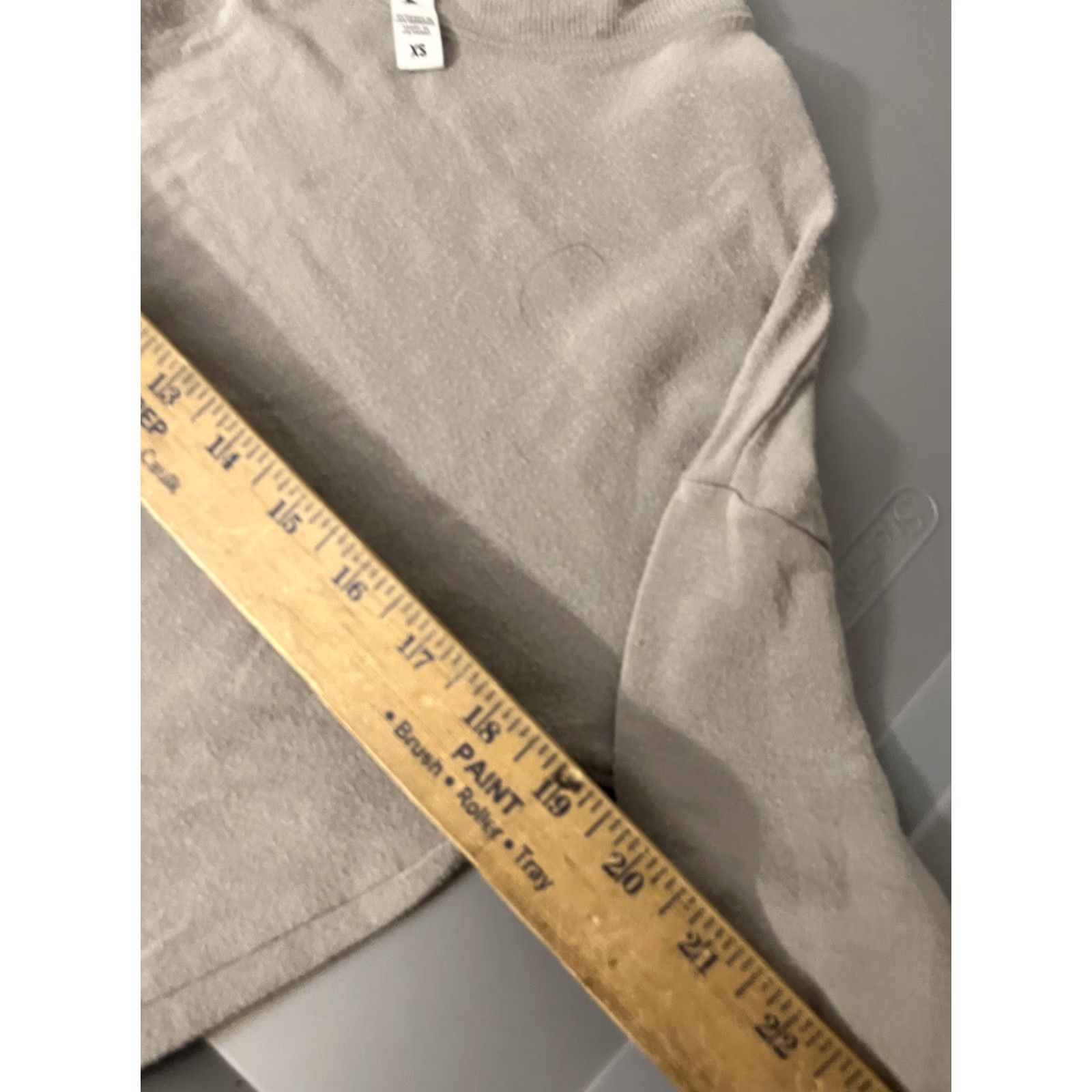 Athleta Athleta Gray Relaxed Fit Long Sleeve Top Sweatshirt XS Women Pullover Size XS / US 0-2 / IT 36-38 - 5 Thumbnail