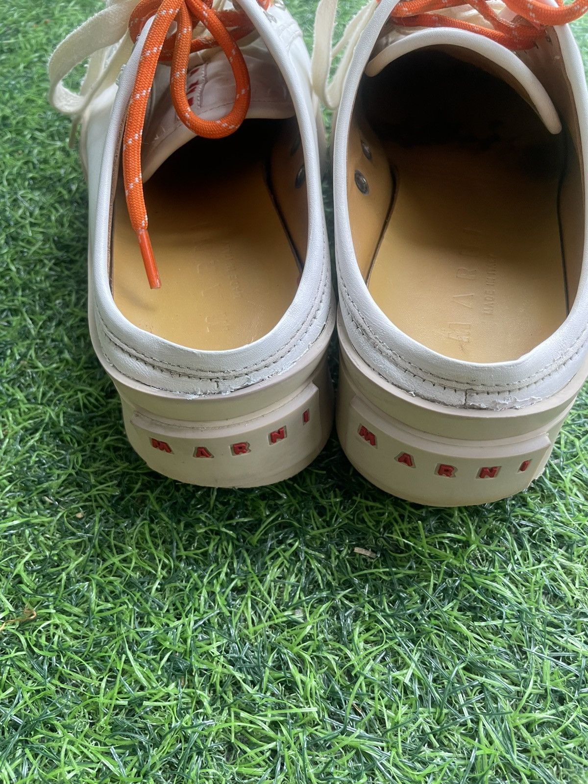 Marni Authentic MARNI white pablo lace up sabot Size US 8 / IT 38 - 12 Thumbnail