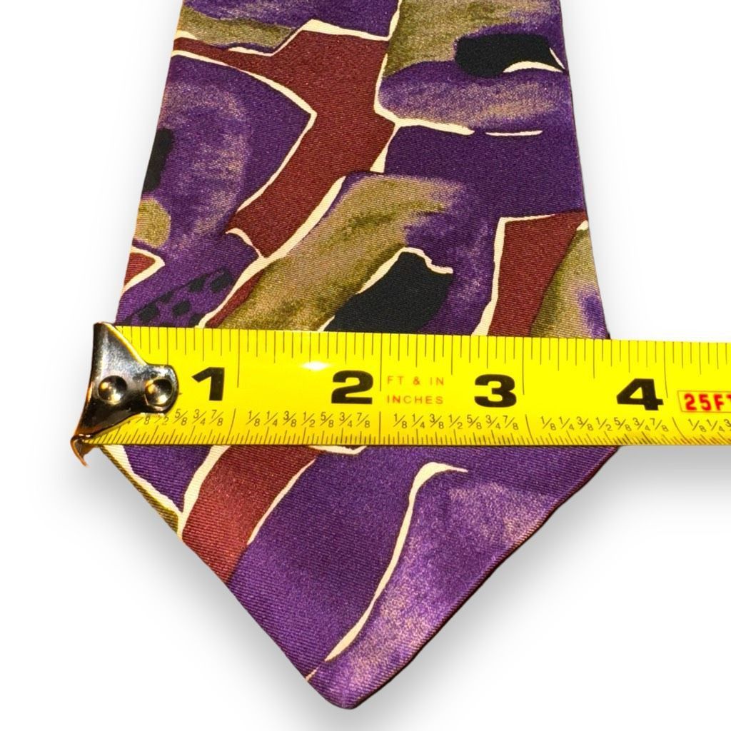 Robert Talbott Robert Talbott Purple & Green Camo Handmade in USA Tie Size ONE SIZE - 2 Thumbnail