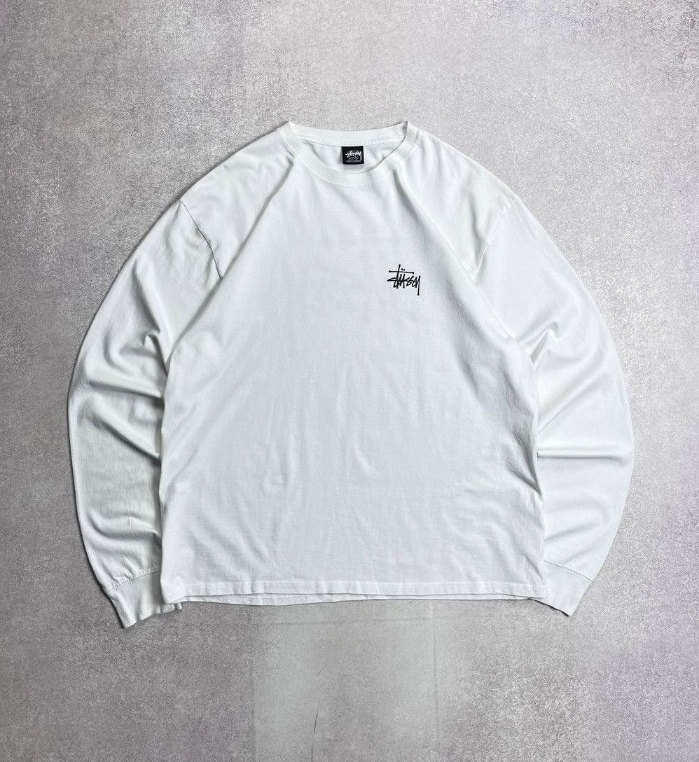 Stussy Vintage Stussy Big Logo Boxy Longsleeve Shirt XL Size US XL / EU 56 / 4 - 3 Thumbnail
