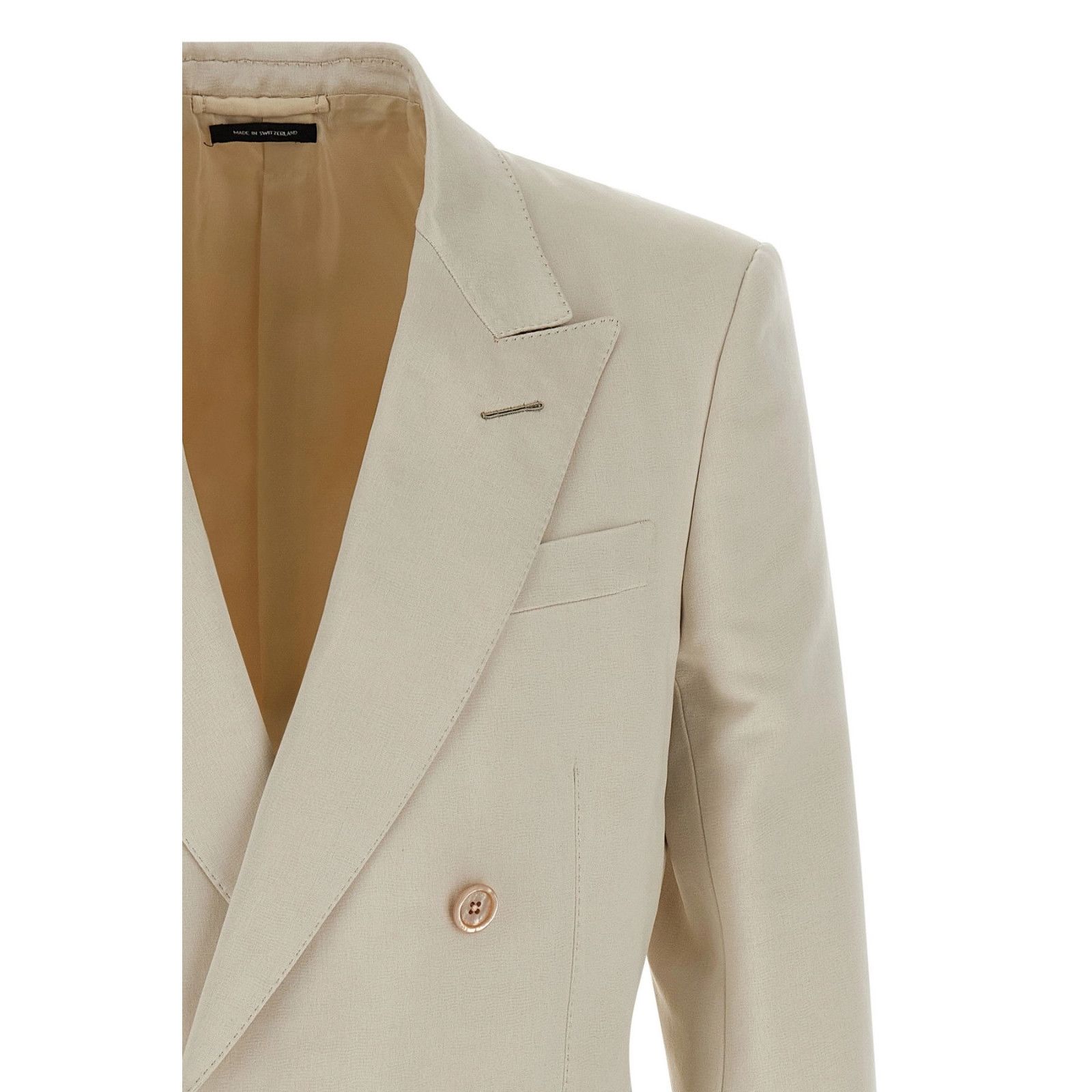 Tom Ford TOM FORD Beige Wool Blazer Jacket New & Authentic (Men's siz Size US XXL / EU 58 / 5 - 3 Thumbnail