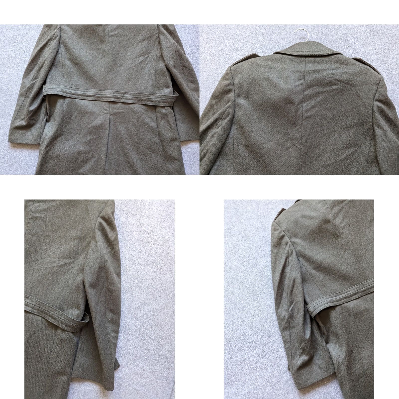 Vintage Vintage Wool Coat Mens Green Military Style Overcoat M Size HRZ Kleidung Size US M / EU 48-50 / 2 - 10 Thumbnail