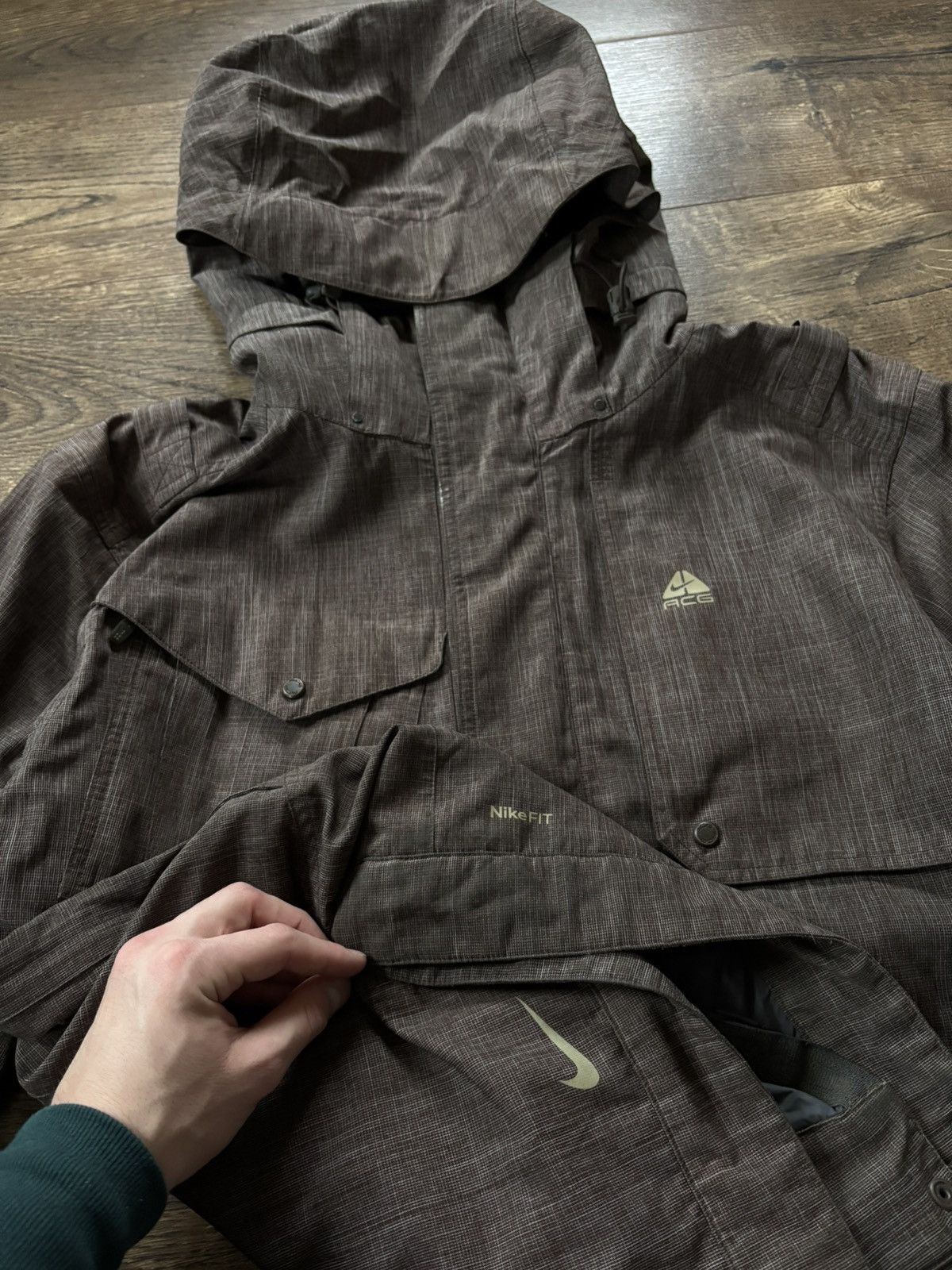 Nike ACG × Vintage Vintage Nike ACG Multi Pocket Lines Jacket Large Size US L / EU 52-54 / 3 - 4 Thumbnail
