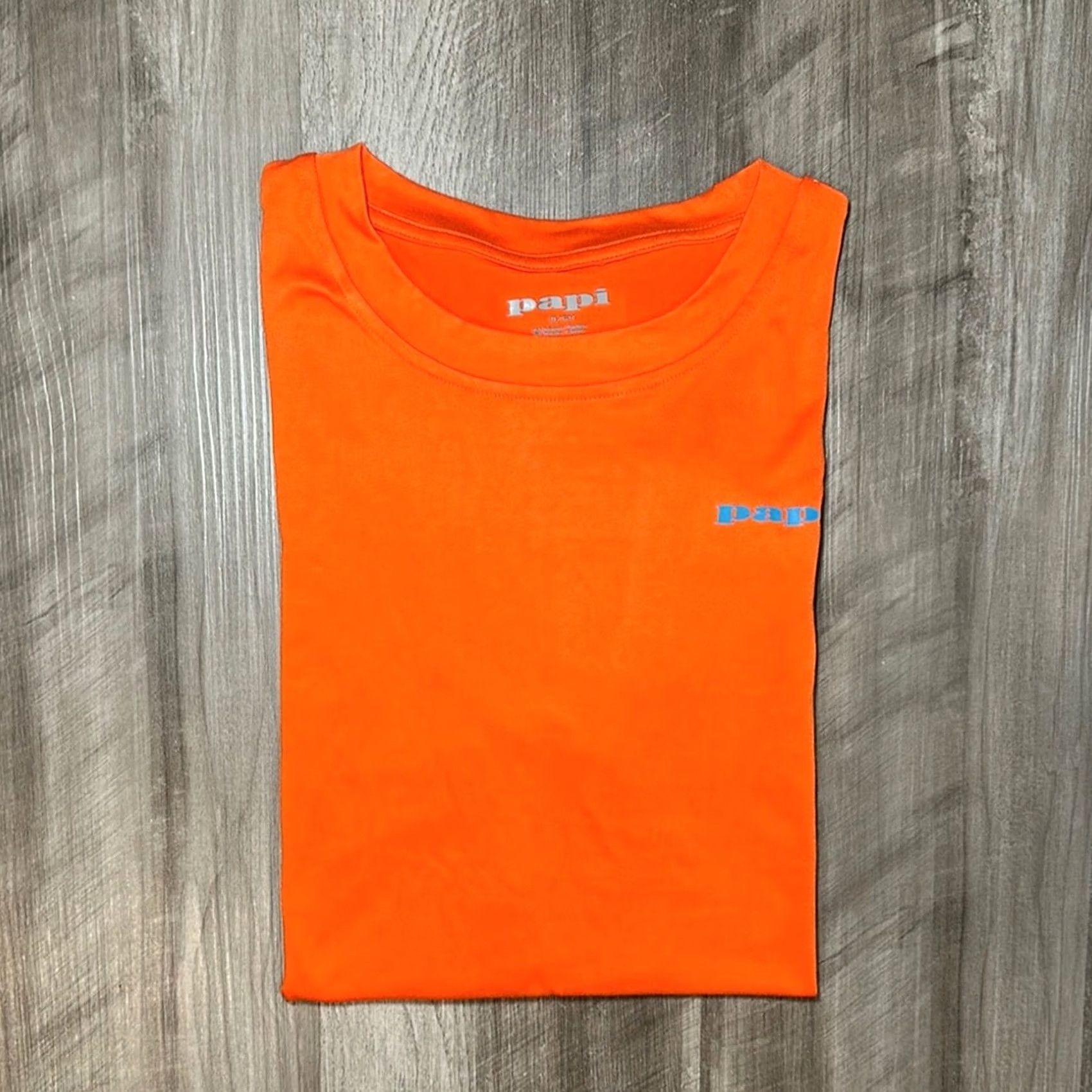 Vintage Papi Soft Touch Brushed Jersey Tee Shirt Orange Men S Small Size US S / EU 44-46 / 1 - 2 Thumbnail