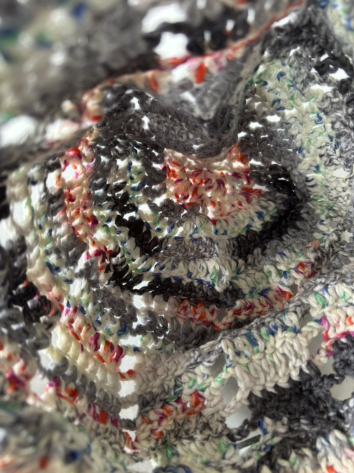 14th Addiction × Japanese Brand Crochet Knitted Distressed Design Handmade Beanie Hats Size ONE SIZE - 6 Thumbnail