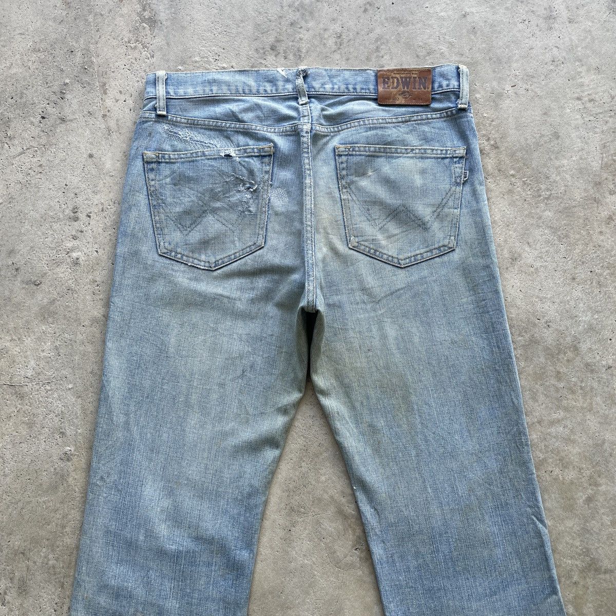 Edwin × Jean × Vintage W34💥 Rusty Wash Edwin Vintage Faded Jeans Denim Pants Size US 34 / EU 50 - 12 Thumbnail