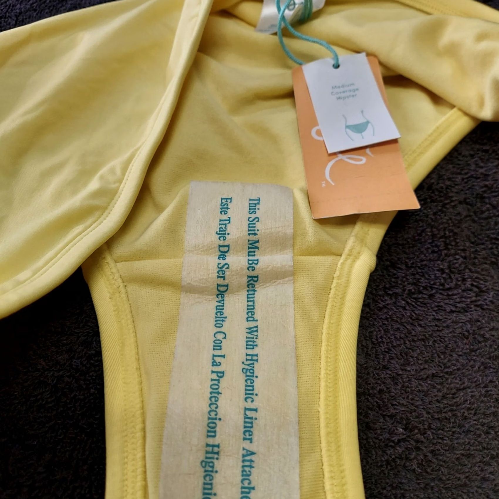 Vintage Kona Sol Bikini Bottoms Hipster Yellow XL Women’s Size 40" / US 18 - 4 Thumbnail