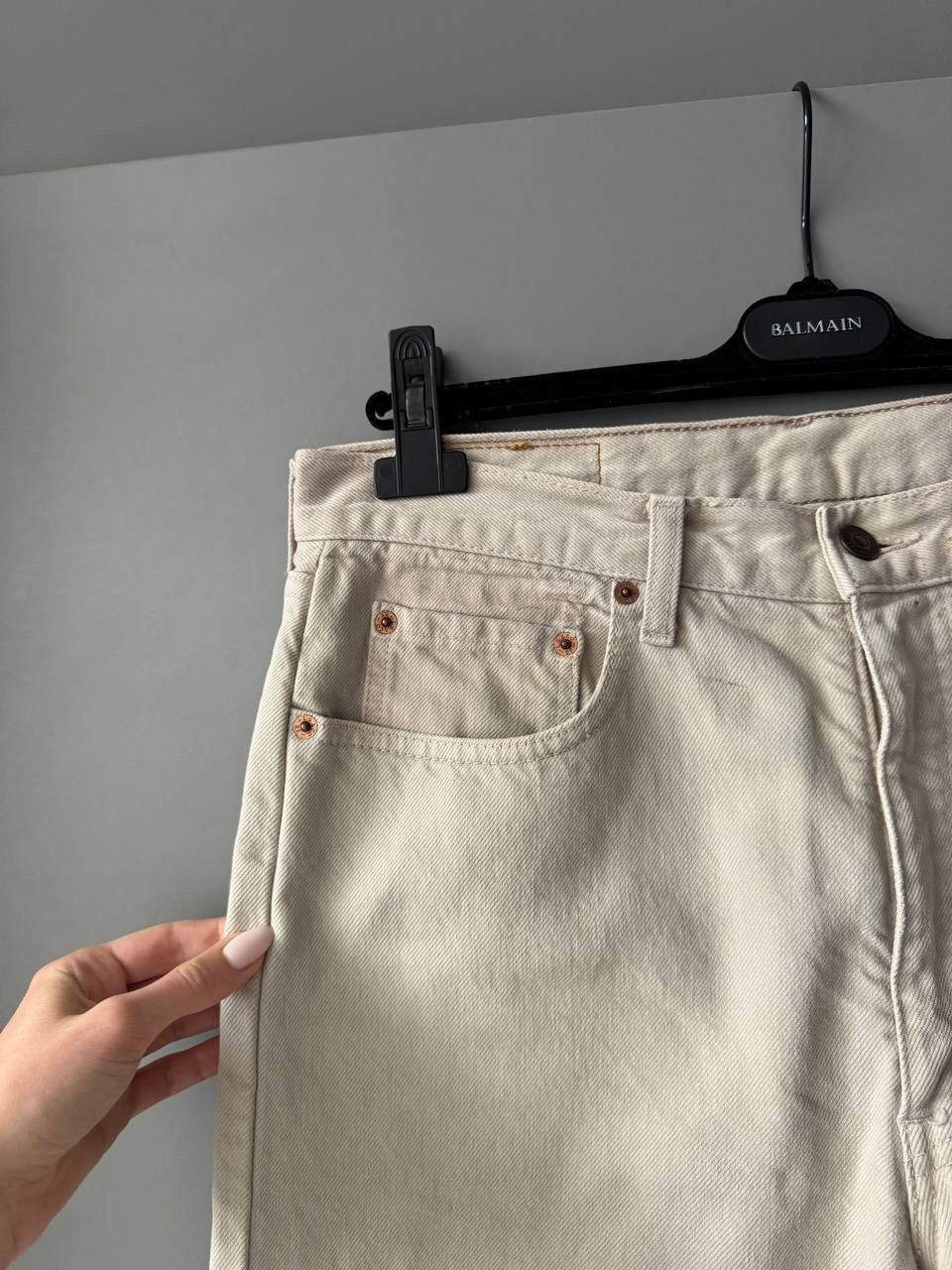 Levi's Vintage 90s Levi's Orange Tab Beige Denim Jeans Size US 34 / EU 50 - 4 Thumbnail