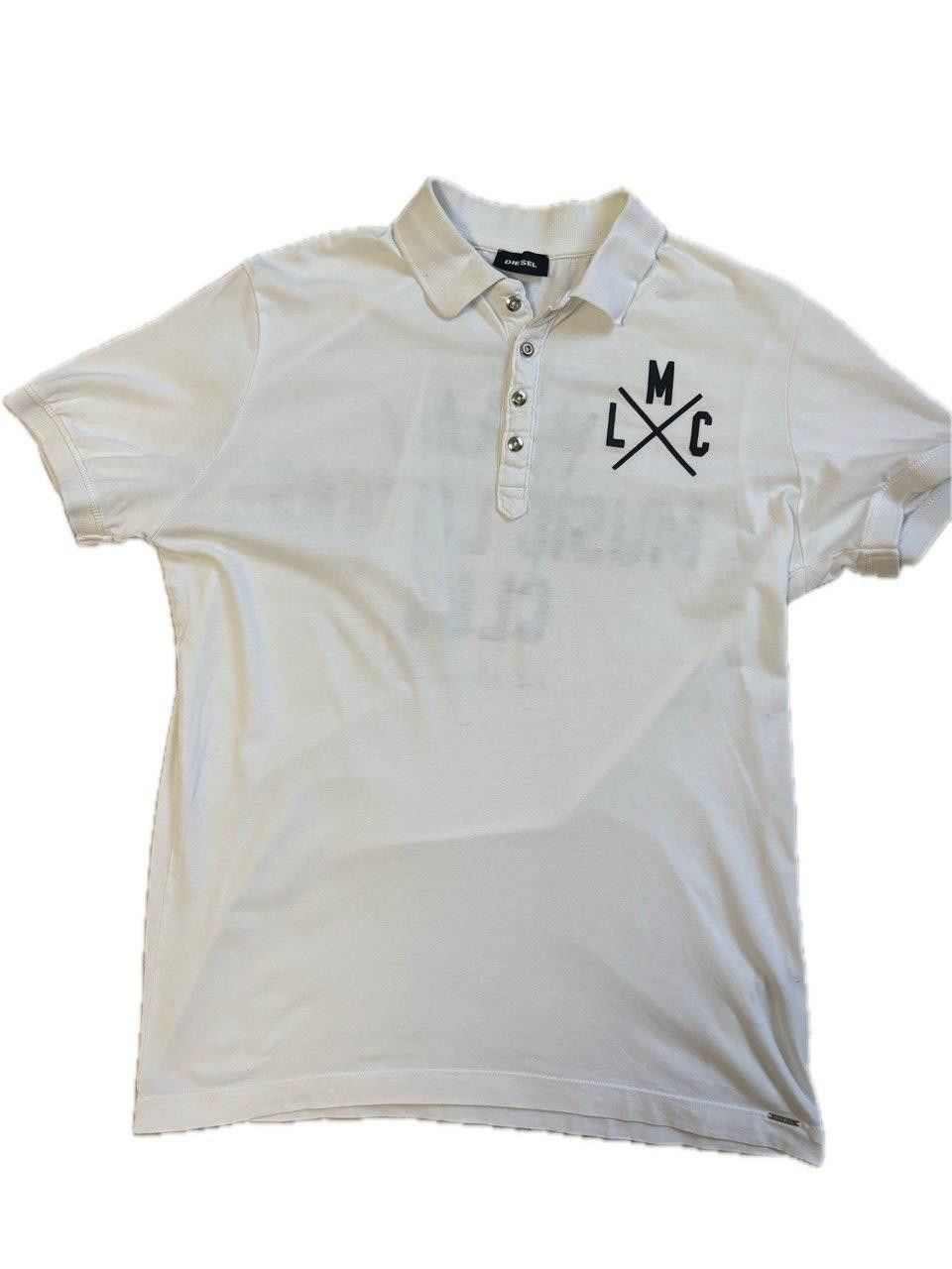 Diesel Diesel “Miami Music Lovers Club” Polo Shirt – White – Size M Size US M / EU 48-50 / 2 - 16 Thumbnail