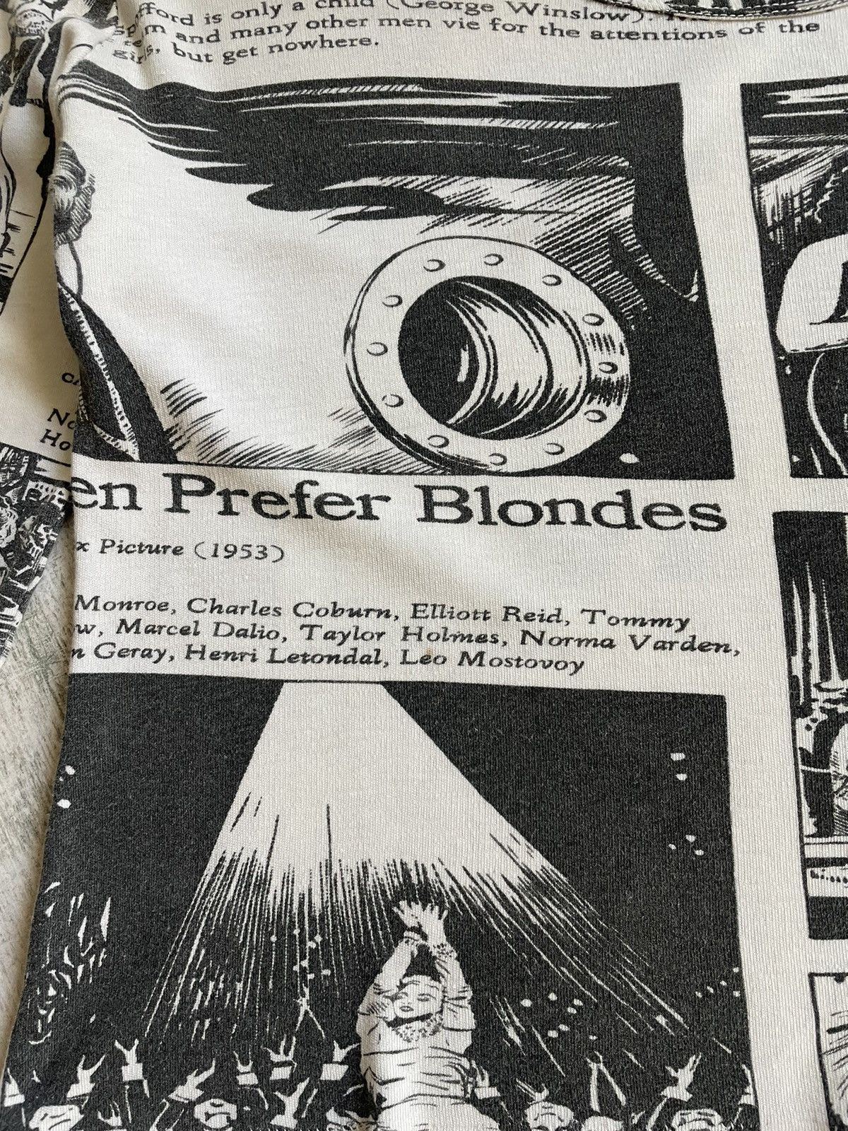 Vintage VERE RARE 70’s Vintage Men Prefer Blondes Movie Film Retro Size M / US 6-8 / IT 42-44 - 15 Thumbnail