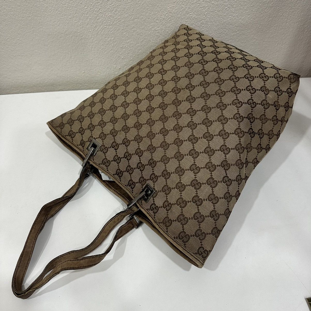 Gucci ‼️YES‼️ GUCCI GG MONOGRAM CANVAS TOTE BAG Size ONE SIZE - 4 Thumbnail