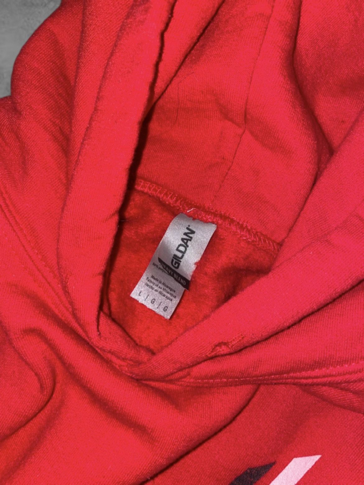Gildan Red and Black Logo Hoodie Size US L / EU 52-54 / 3 - 4 Thumbnail