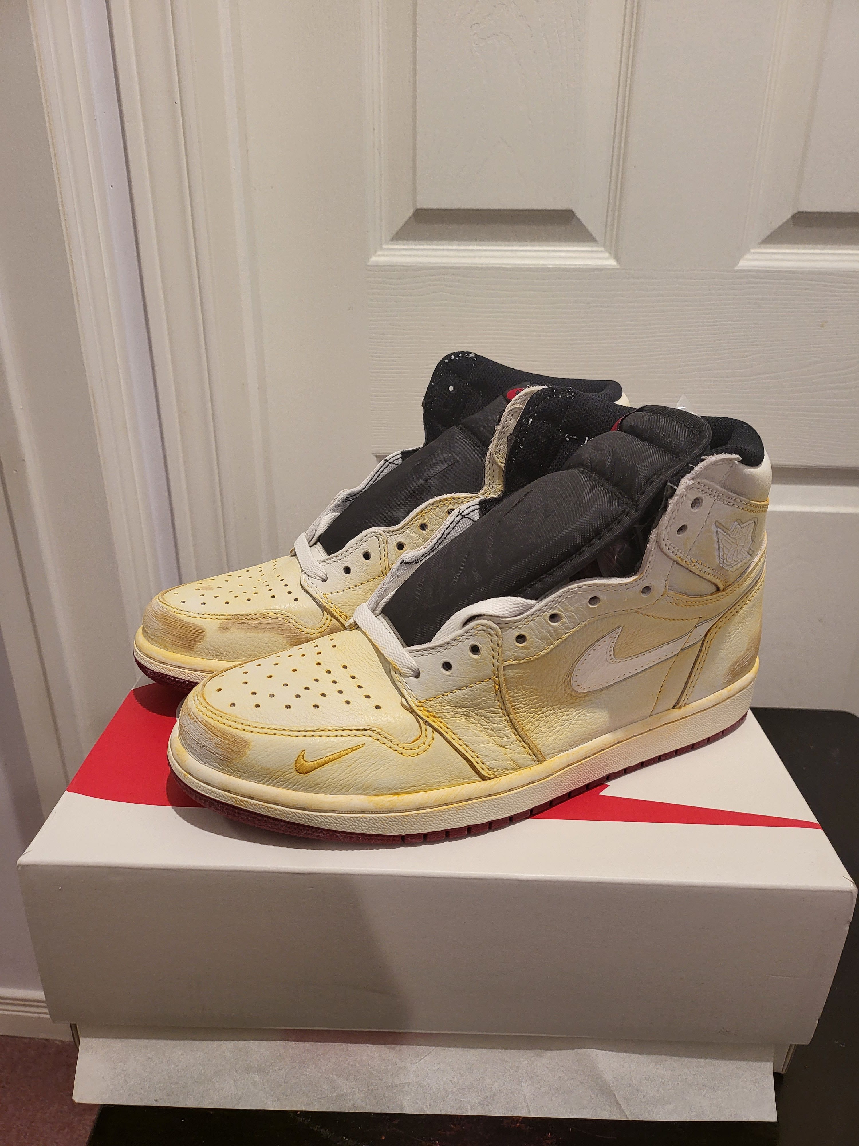 image of Jordan Brand 1 Retro High Nigel Sylvester Shoes in Sail, Men's (Size 9)