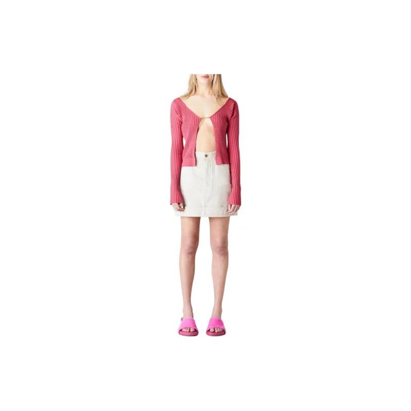 Jacquemus o1mle0325 La Maille Pralu Longue Cardigan in Pink Size M / US 6-8 / IT 42-44 - 3 Thumbnail