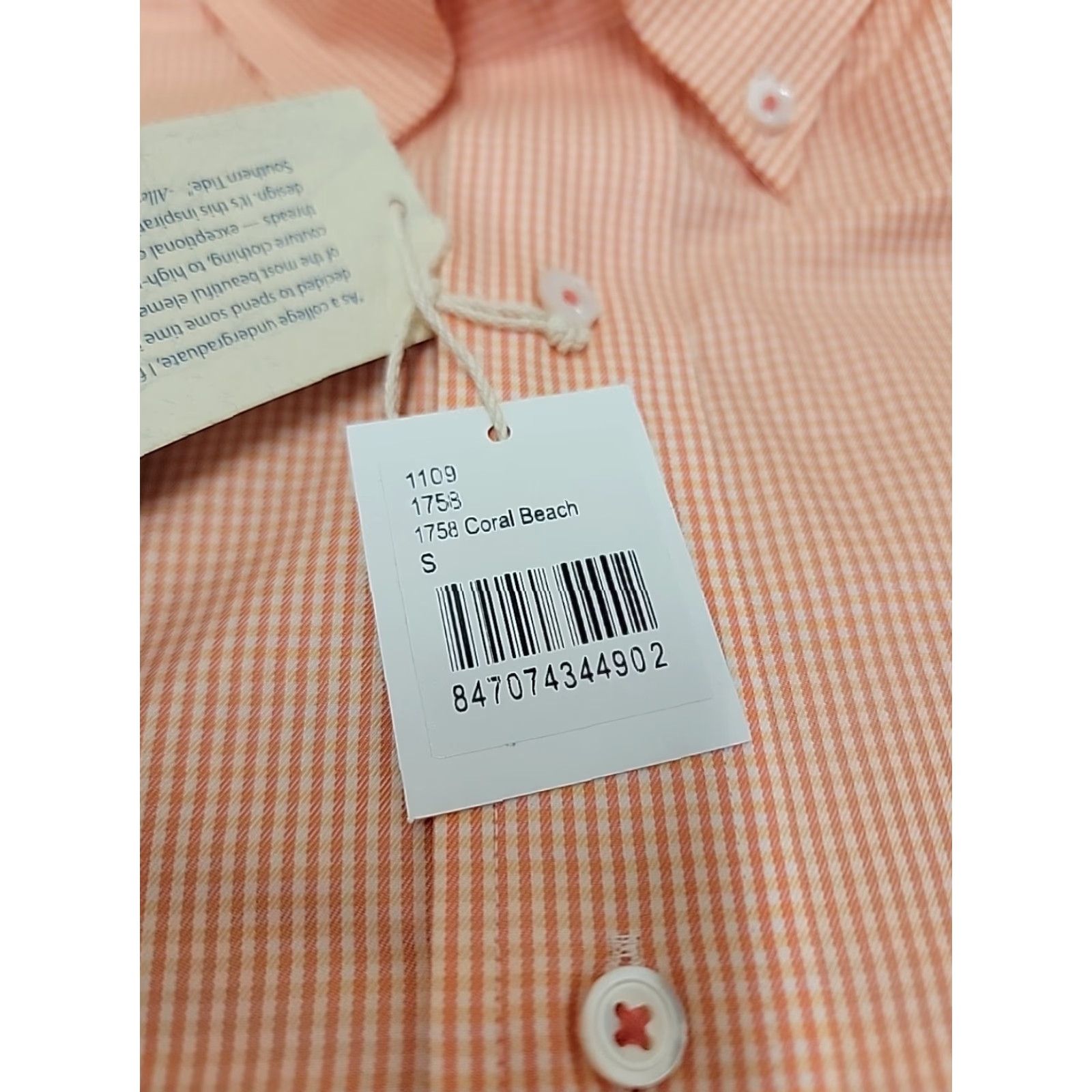 Southern Tide Southern Tide Shirt Mens S Classic Fit Button Up Cotton Preppy Coral NWT Size US S / EU 44-46 / 1 - 6 Thumbnail