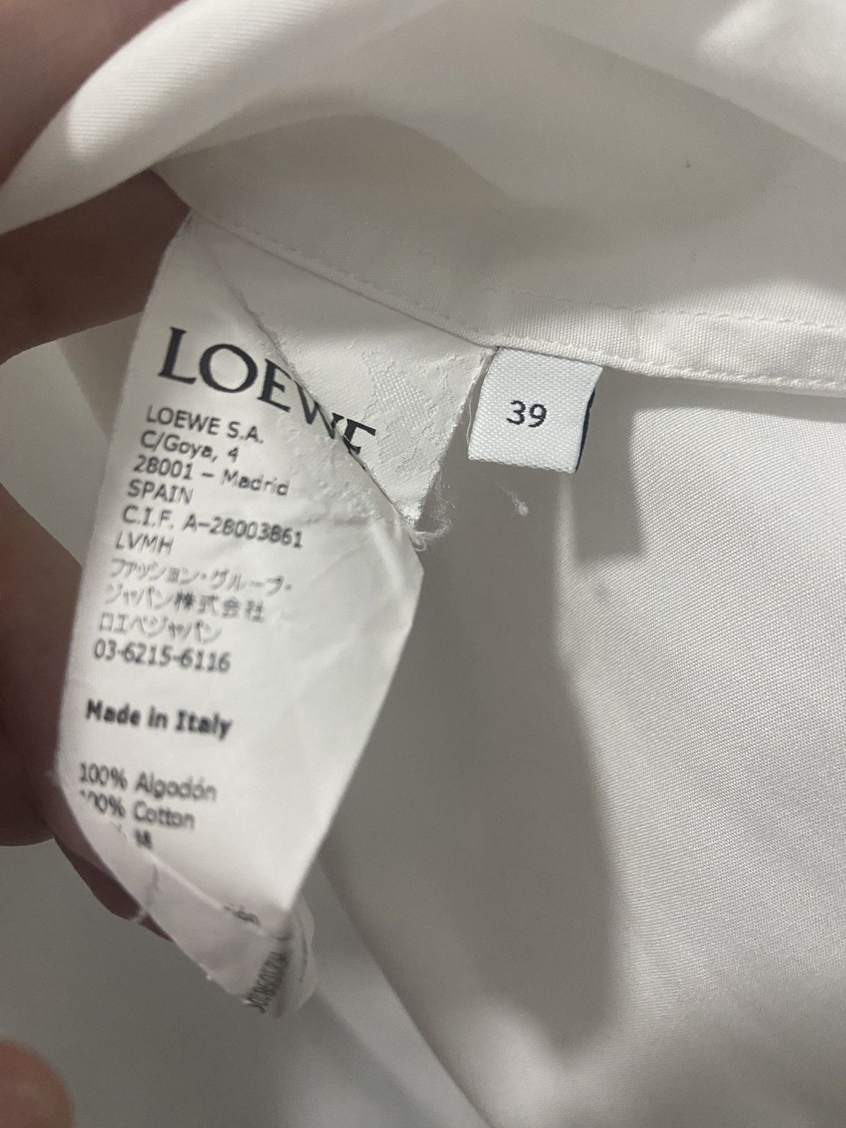 Loewe Loewe white knot pearl shirt Size US S / EU 44-46 / 1 - 7 Thumbnail