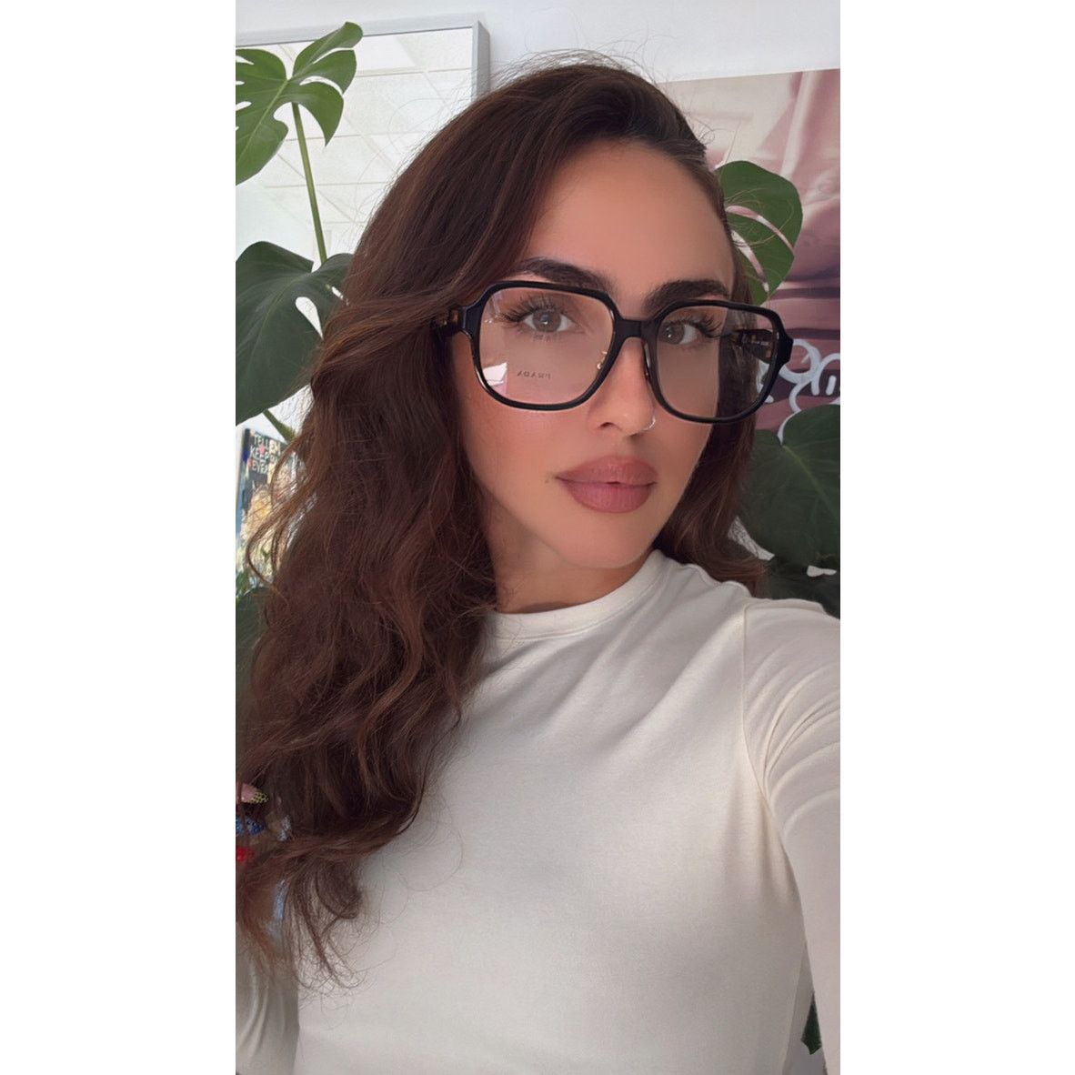 Prada NEW Prada PR B07VD Black Tortoise Eyeglasses Frames Size ONE SIZE - 2 Thumbnail