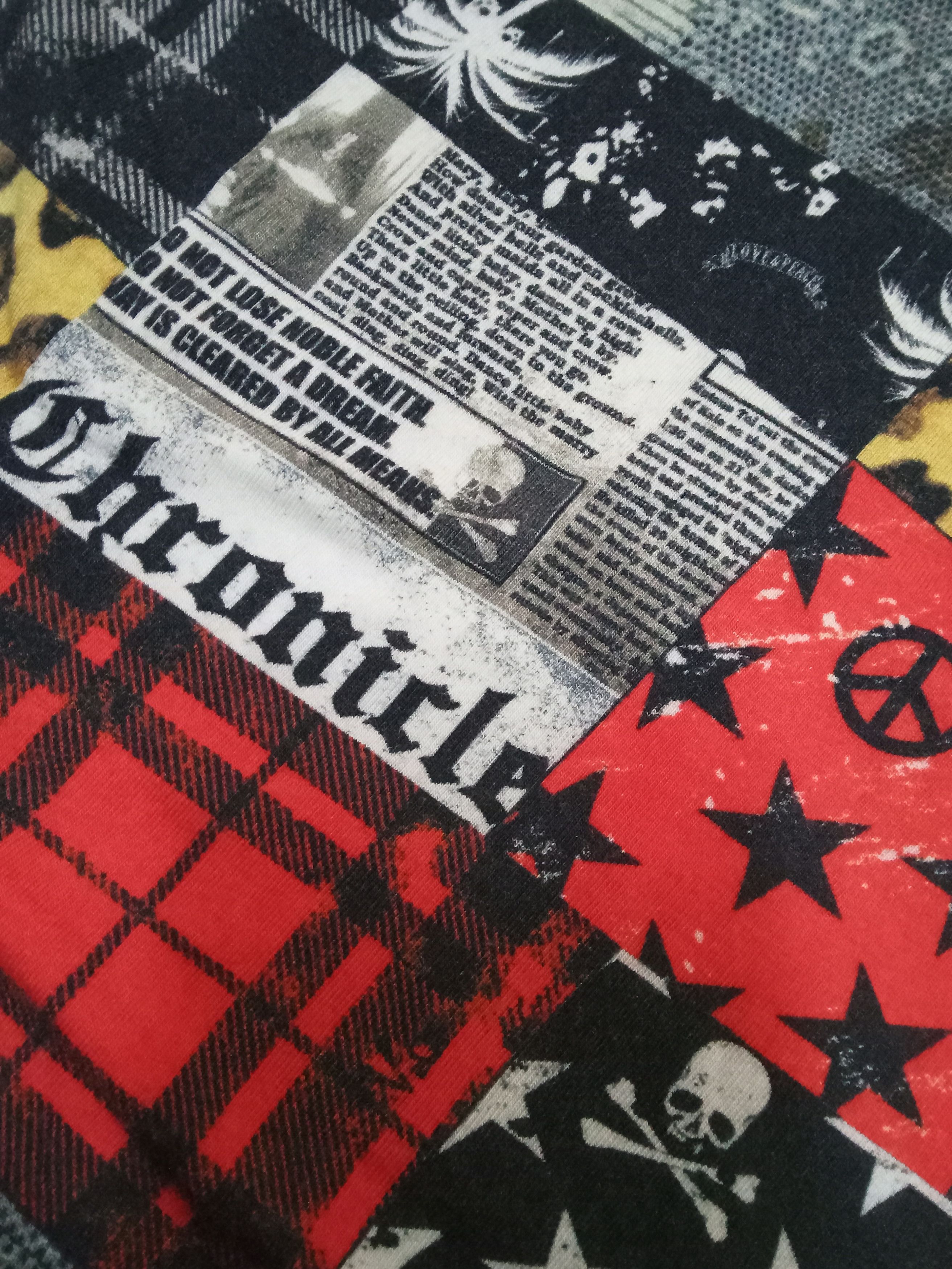 Roen Roen Patchwork Punk Design T Shirt Size L / US 10 / IT 46 - 11 Thumbnail