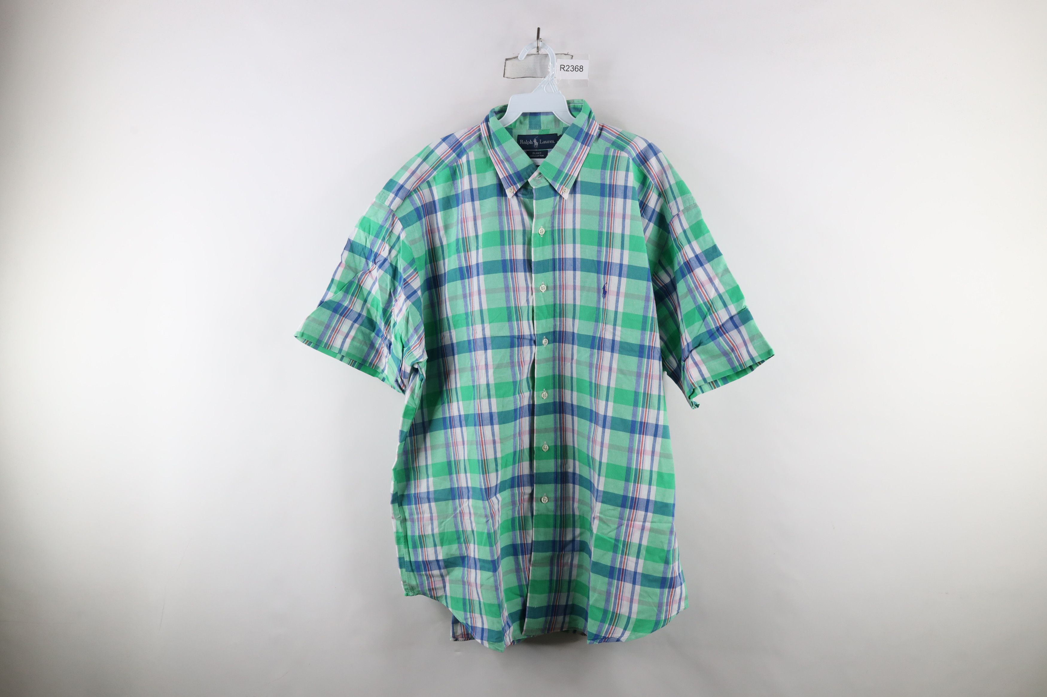 Ralph Lauren × Vintage Vintage 90s Ralph Lauren Short Sleeve Button Down Shirt Size US XL / EU 56 / 4 - 1 Thumbnail