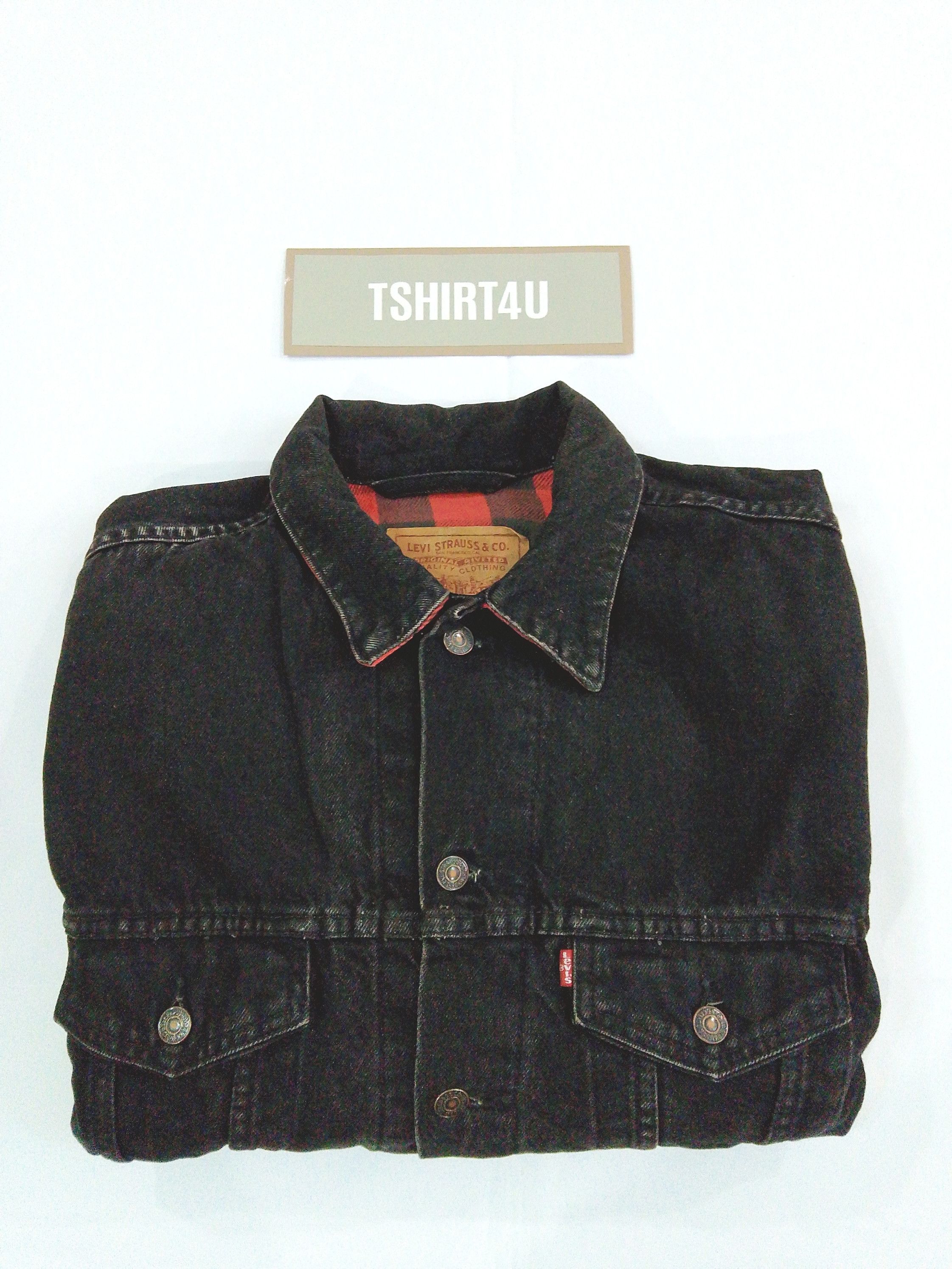 Levi's Vintage Levi’s 70417 Flannel Lined Denim Jacket USA Made Size US L / EU 52-54 / 3 - 24 Thumbnail