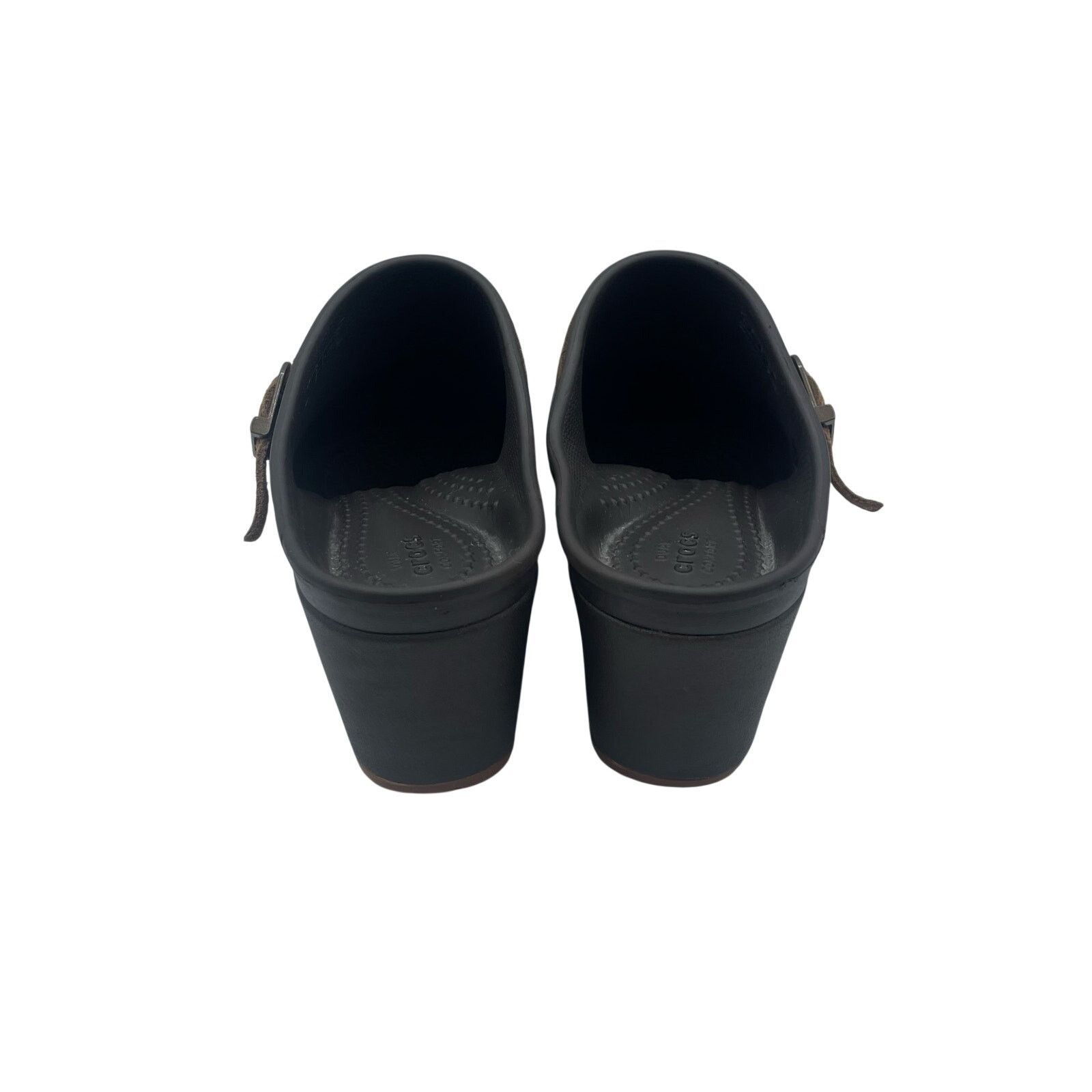 Crocs Crocs Sarah Mule Clog Heels Shoes Comfort Brown Womens 6 Size US 6 / IT 36 - 6 Thumbnail