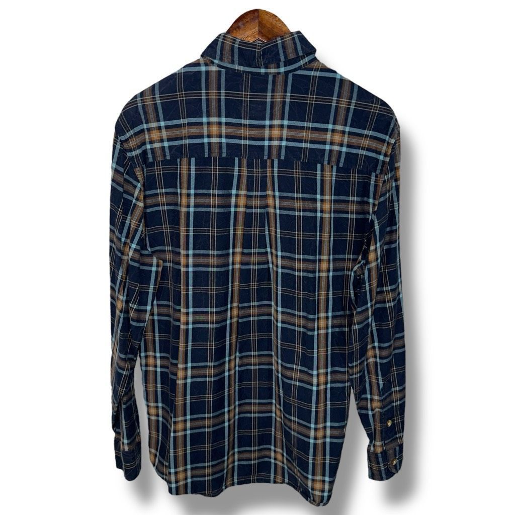 Woolrich Woolen Mills Woolrich 90s Blue Plaid Button Down Shirt Sz M Size US M / EU 48-50 / 2 - 7 Thumbnail