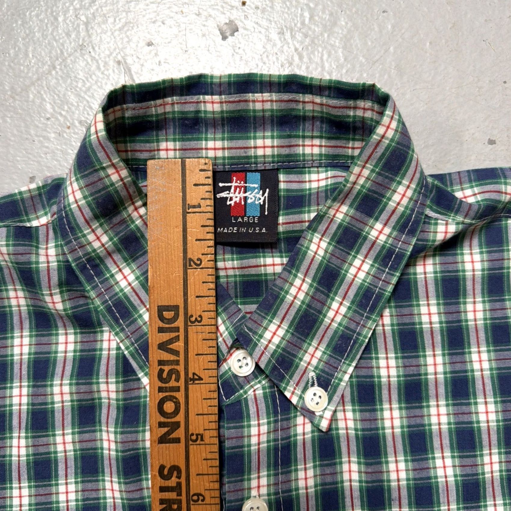 Vintage Vintage Stussy Plaid Flannel SS Button Shirt Made USA 90s Y2K Skate Streetwear L Size US L / EU 52-54 / 3 - 4 Thumbnail