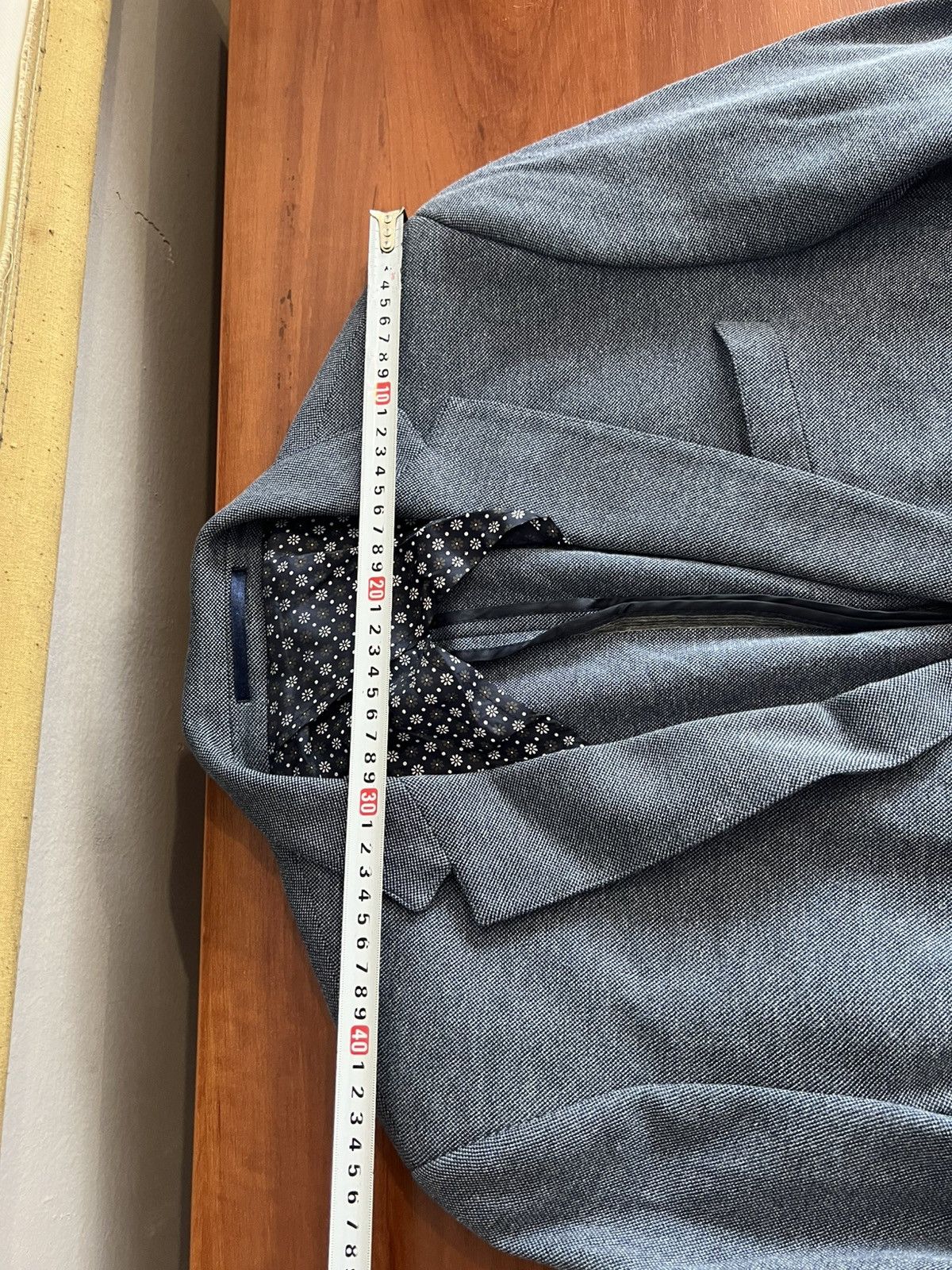 Louis Feraud LOUIS FERAUD PARIS MADE IN ITALY BLUE MENS SOLID BLAZER 52 Size 52R - 16 Thumbnail