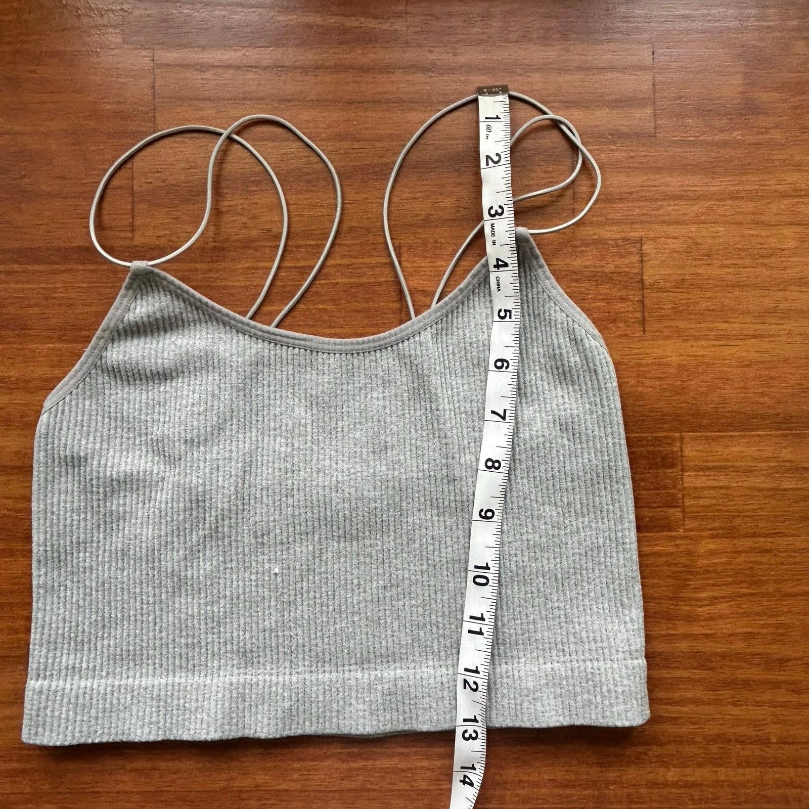Forever 21 Gray Ribbed Women’s Cami Size S / US 4 / IT 40 - 2 Thumbnail