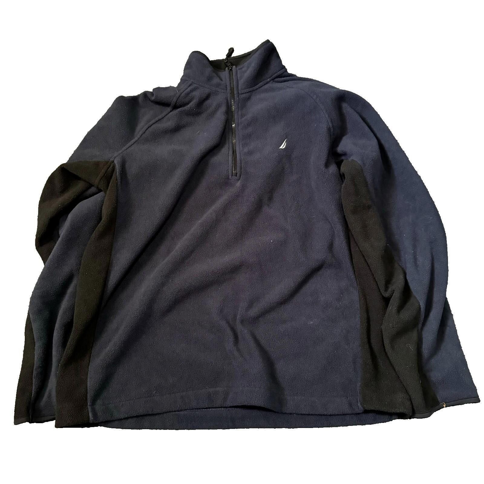 Nautica Nautica Pullover Fleece Blue Jacket Mens XL Size US XL / EU 56 / 4 - 1 Thumbnail