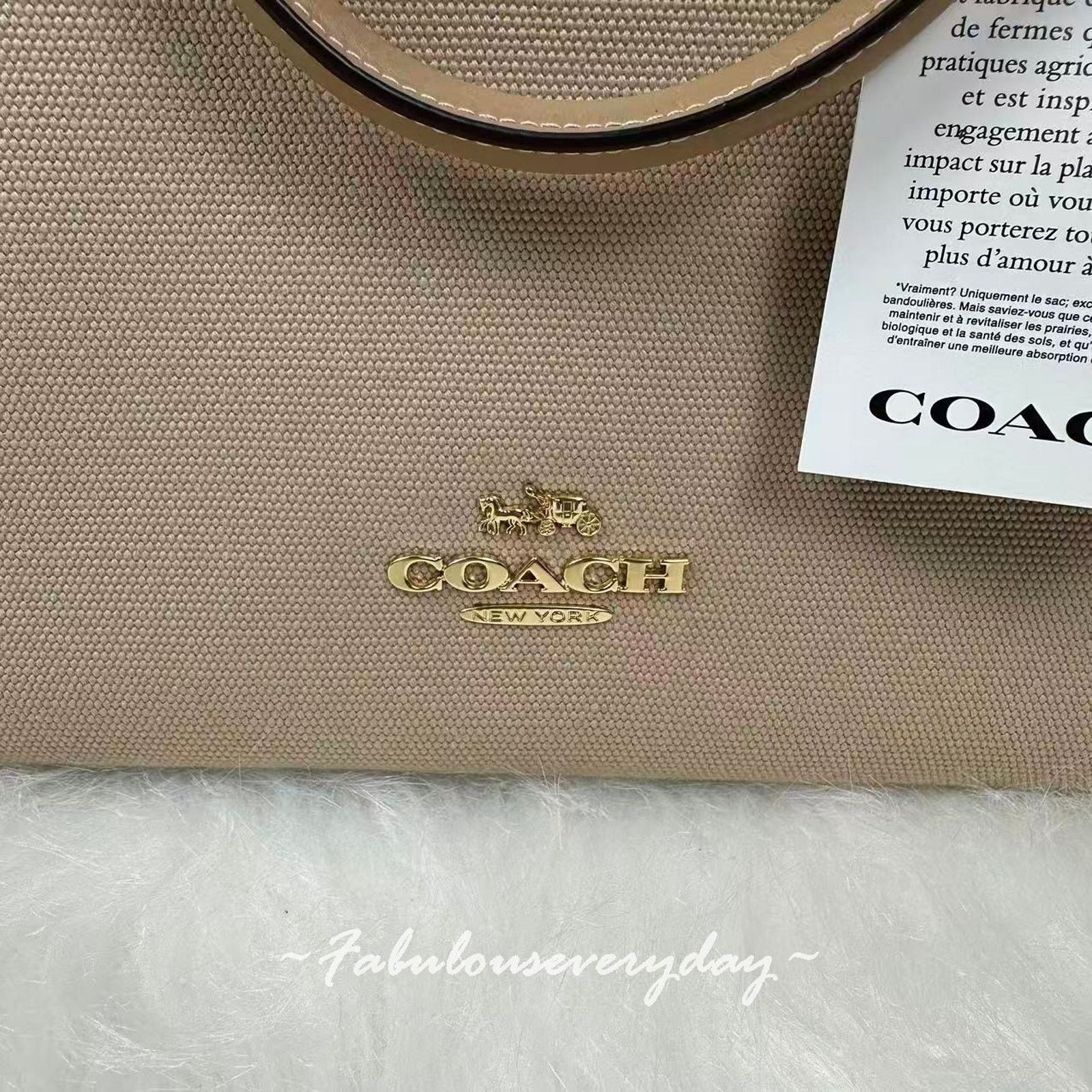 Coach Coach Maggie Tote Bag In Colorblock Canvas/Gold/Dark Natural Size ONE SIZE - 7 Thumbnail