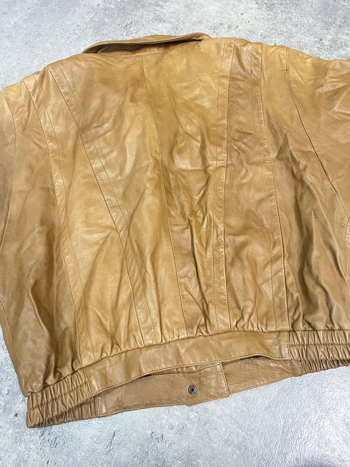 Junya Watanabe 80s Boxy Leather Jacket Vintage Cropped Army 90s Size US M / EU 48-50 / 2 - 7 Thumbnail