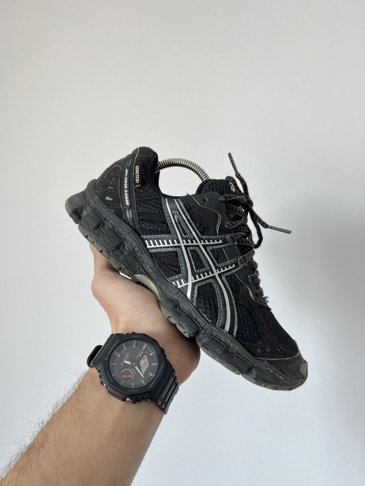 Asics × Goretex Asics Gel Trail Goretex Black Low Sneakers Hype Rare Y2k Size US 6 / IT 36 - 1 Thumbnail