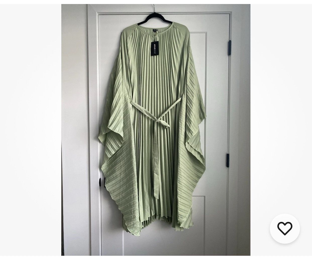 Other X plus wear NWT Green Pleated Maxi Kaftan Onesize Dress Size ONE SIZE - 1 Thumbnail