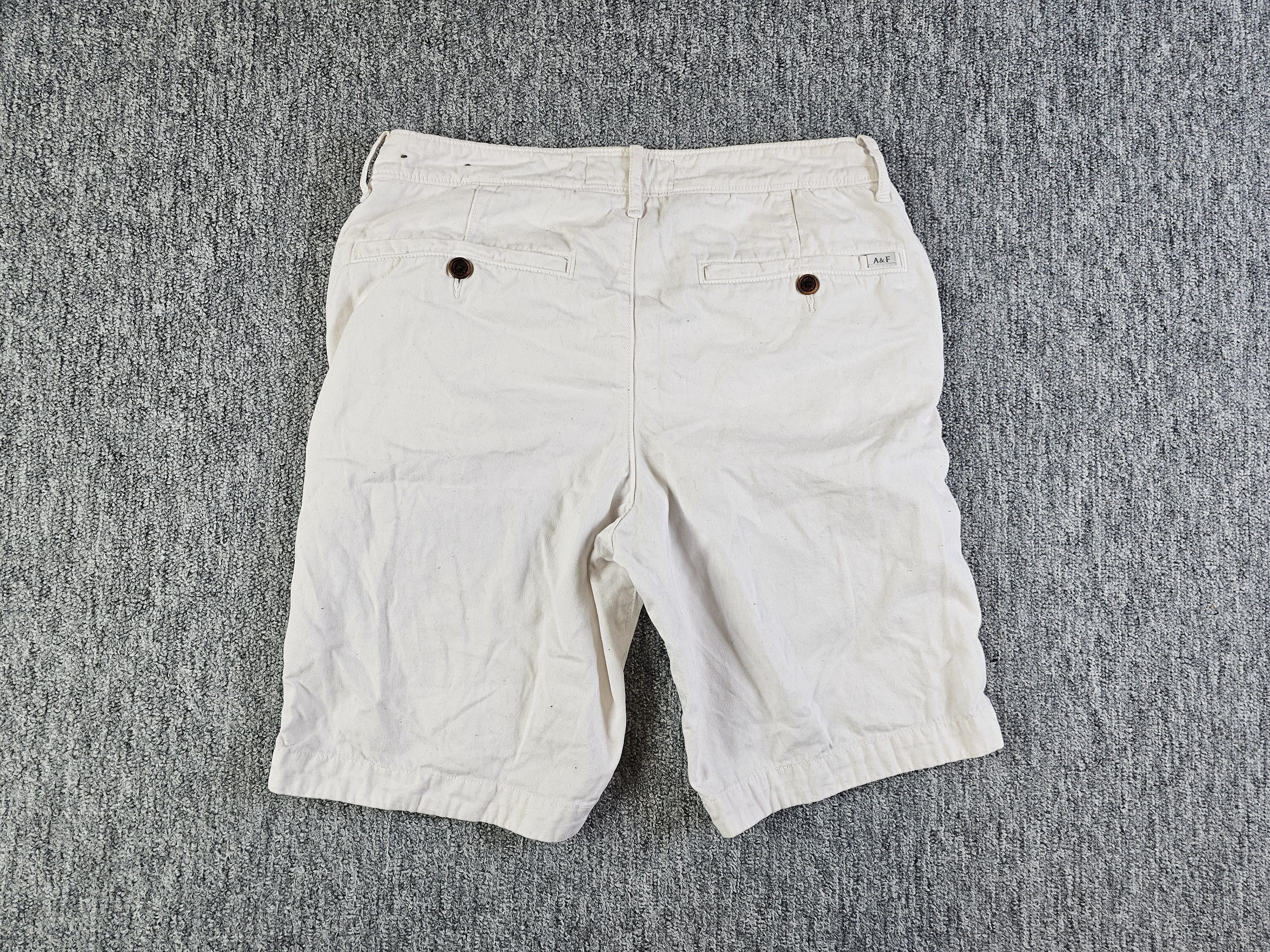 Abercrombie & Fitch Abercrombie & Fitch Khaki Chino Shorts Flat Front Cotton W28 Size US 28 / EU 44 - 2 Thumbnail
