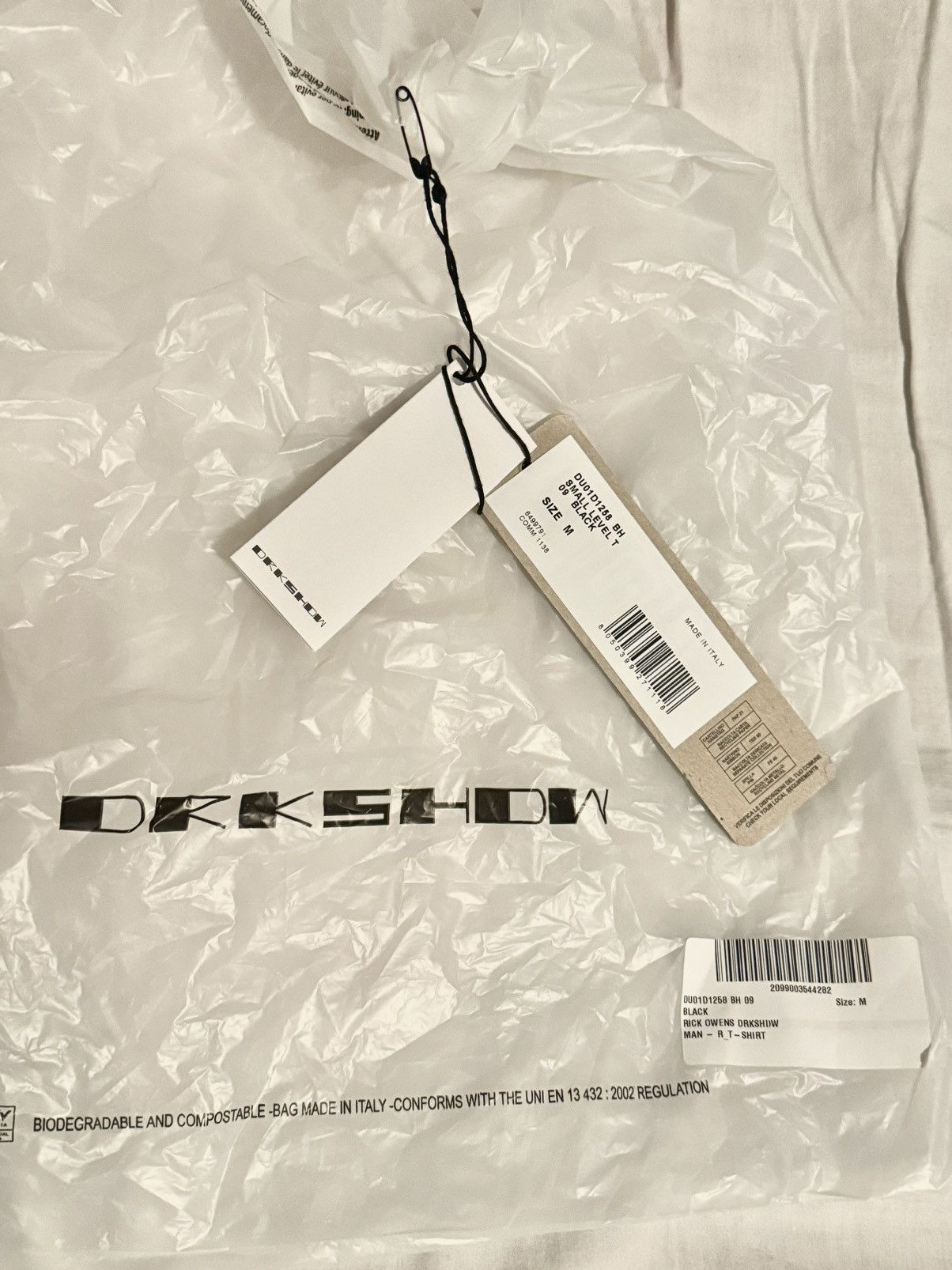 Rick Owens Rick Owen’s Short-Sleeved Tee Black Size US M / EU 48-50 / 2 - 6 Thumbnail