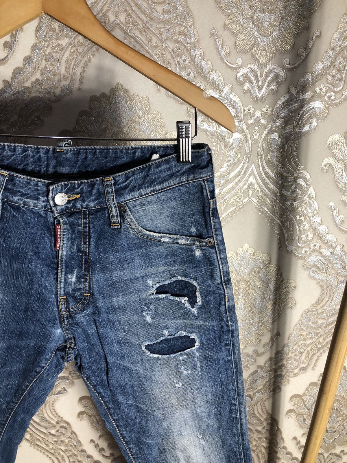 Dsquared2 × Vintage VERY RARE DSQUARED2 DENIM JEANS ITALIAN DESIGNER PANTS DELUX Size US 33 - 2 Thumbnail
