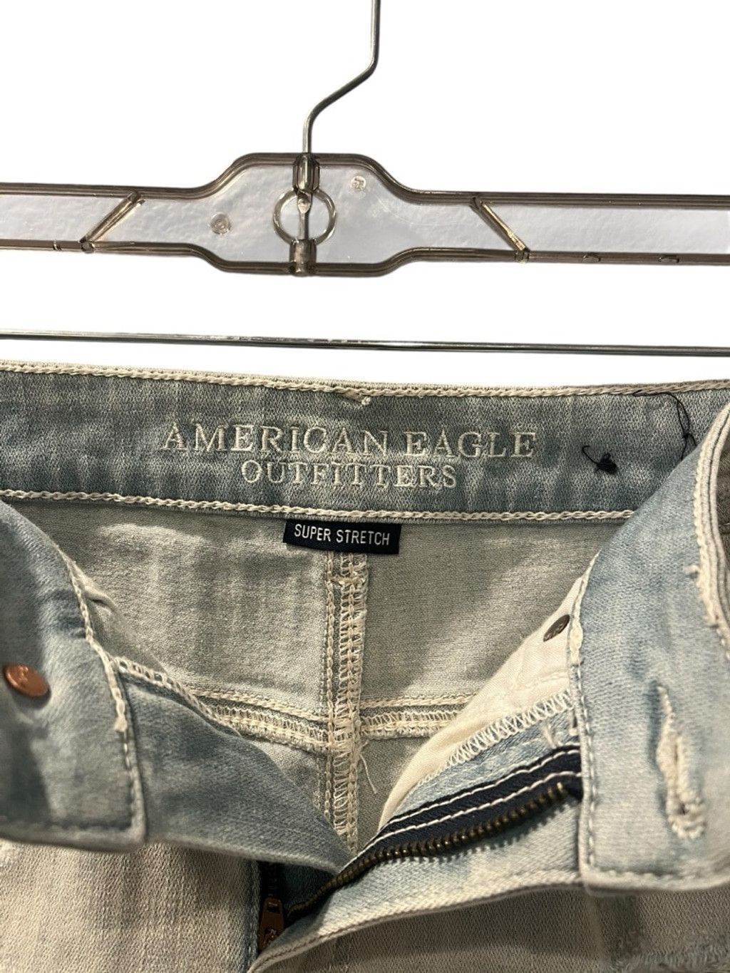 American Eagle Outfitters American Eagle Hi Rise Shortie Stretch Denim Shorts Size 2 Size 24" / US 00 / IT 34 - 5 Thumbnail