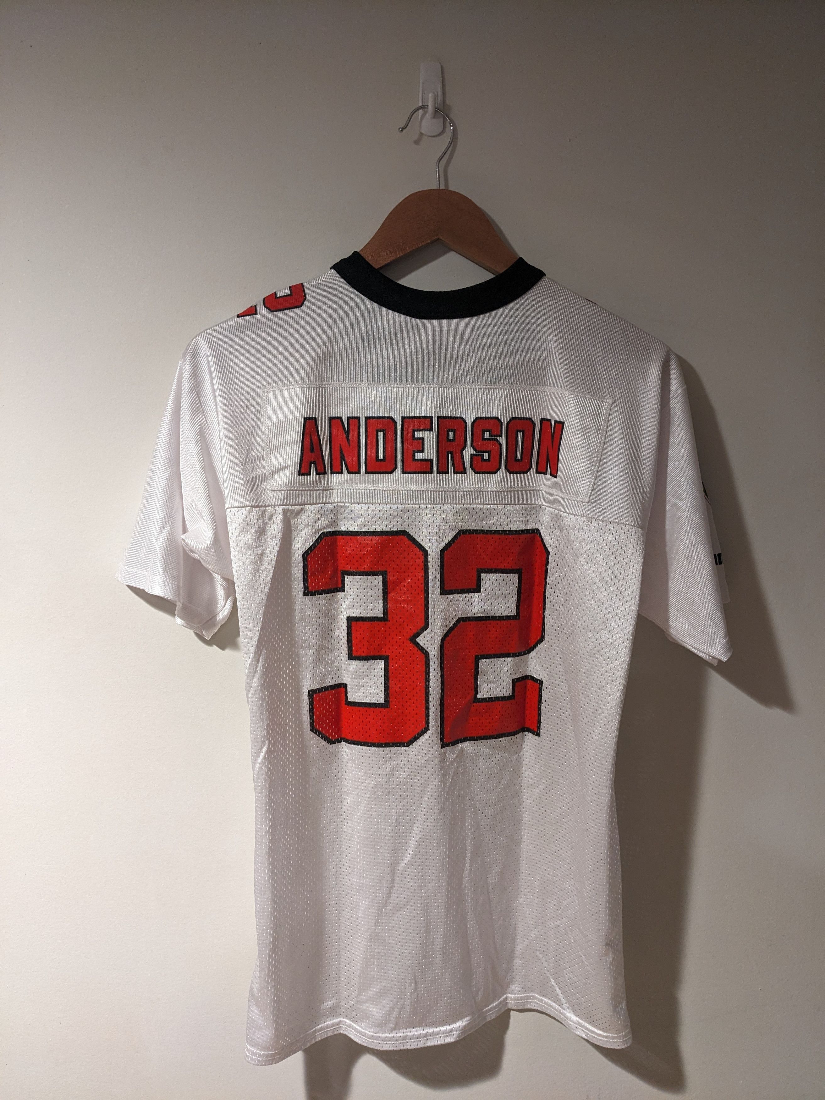 NFL × Vintage Vintage Y2K Atlanta Falcons Anderson NFL YOUTH LARGE Jersey Size US L / EU 52-54 / 3 - 1 Thumbnail