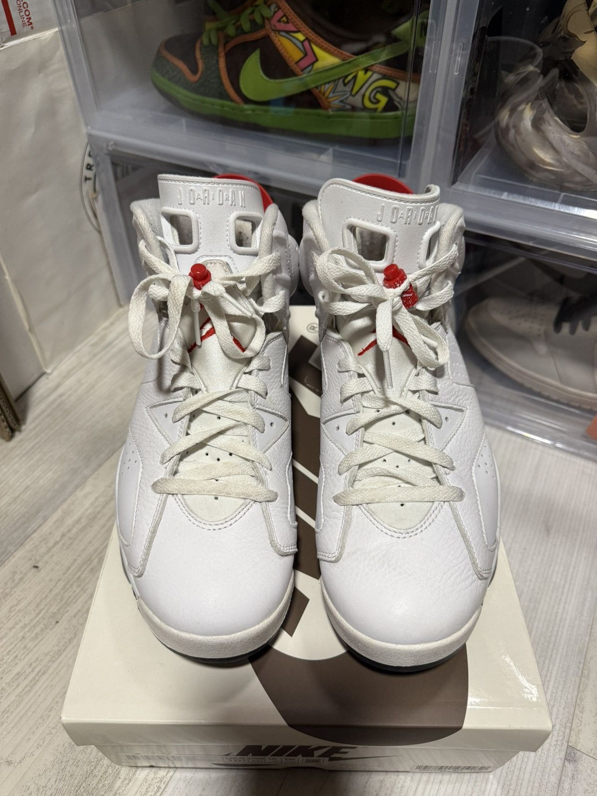 Jordan Brand Air Jordan 6 Retro Red Oreo Size US 10.5 / EU 43-44 - 4 Thumbnail