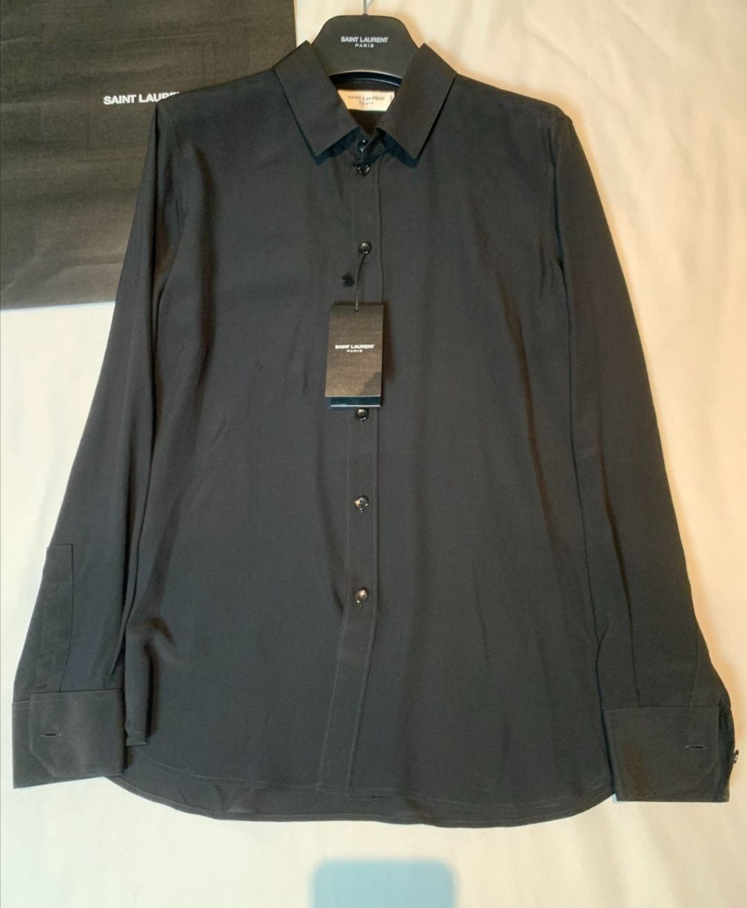 Saint Laurent Paris Saint Laurent Mulberry silk shirt-2505 Size US S / EU 44-46 / 1 - 1 Thumbnail