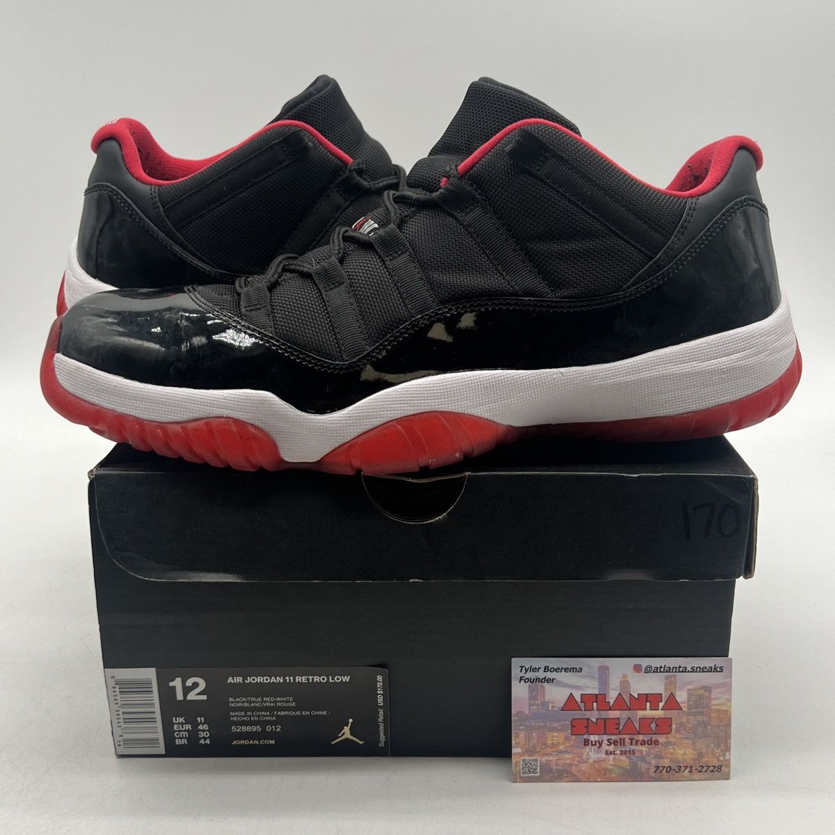 Jordan Brand Air Jordan 11 low bred Size US 12 / EU 45 - 1 Thumbnail
