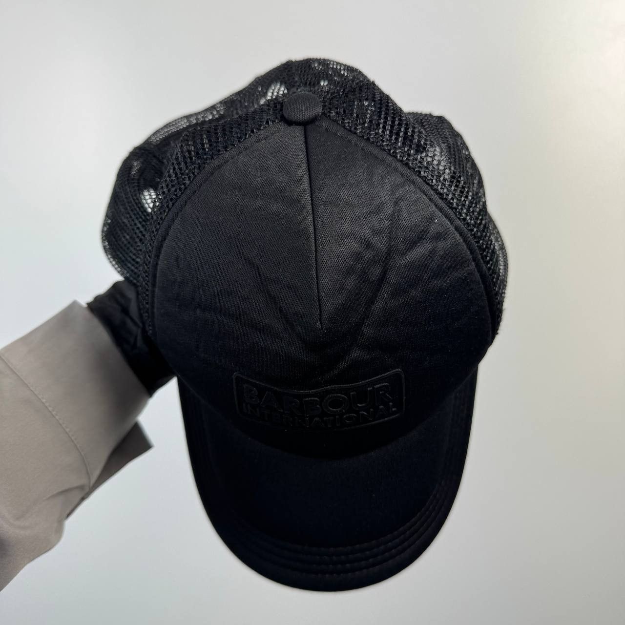 Barbour Barbour International Trucker Cap Black Mesh Hat Adjustable Size ONE SIZE - 3 Thumbnail